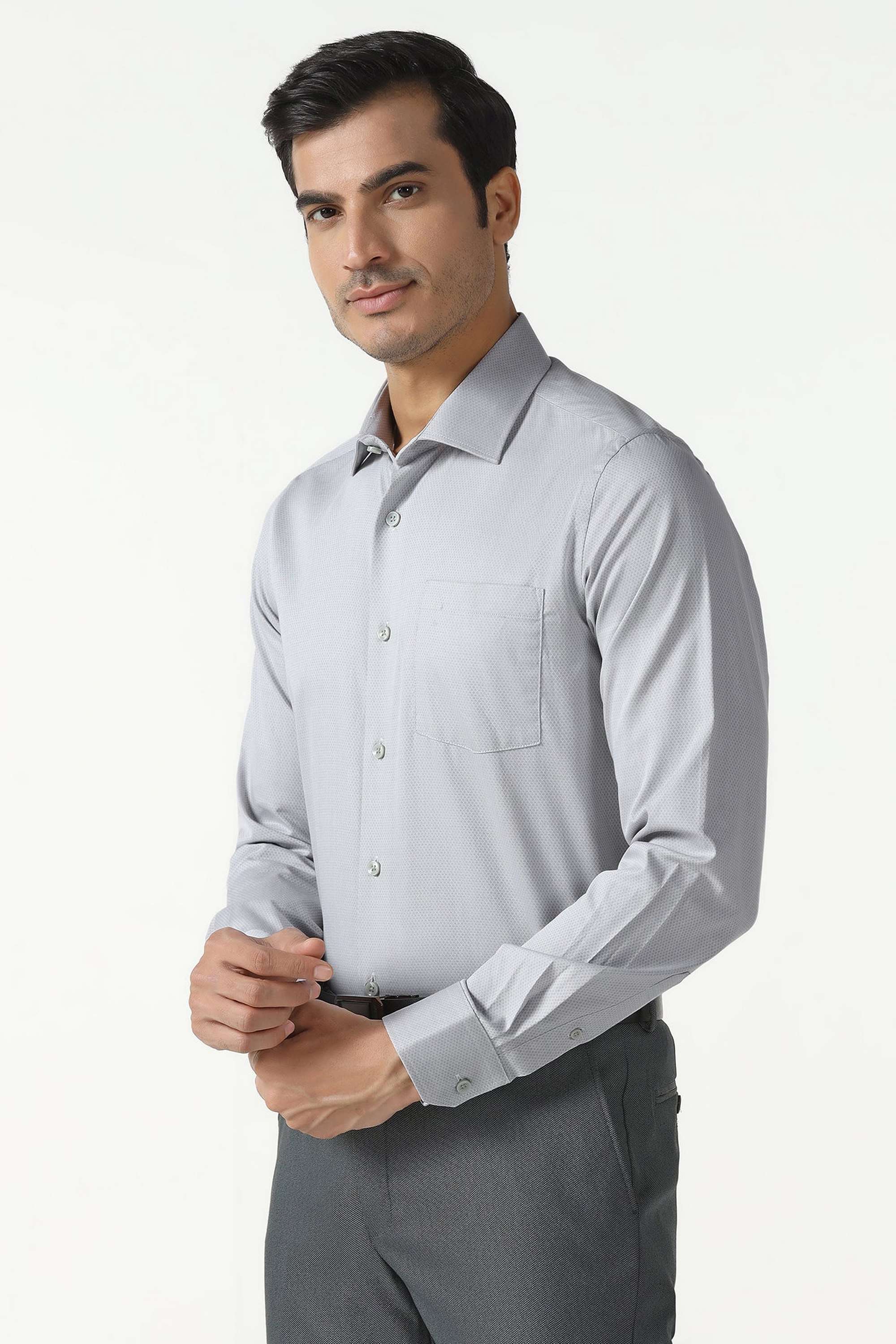 Dobby-Cotton-Slim-Fit-Men-s-Casual-Wear-Shirt