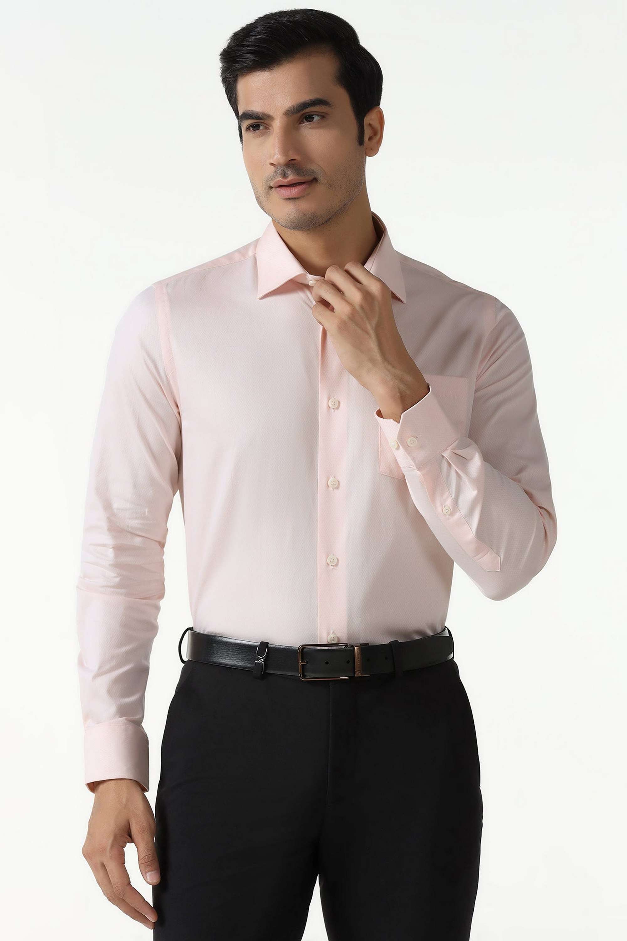 Dobby-Cotton-Slim-Fit-Men-s-Casual-Wear-Shirt