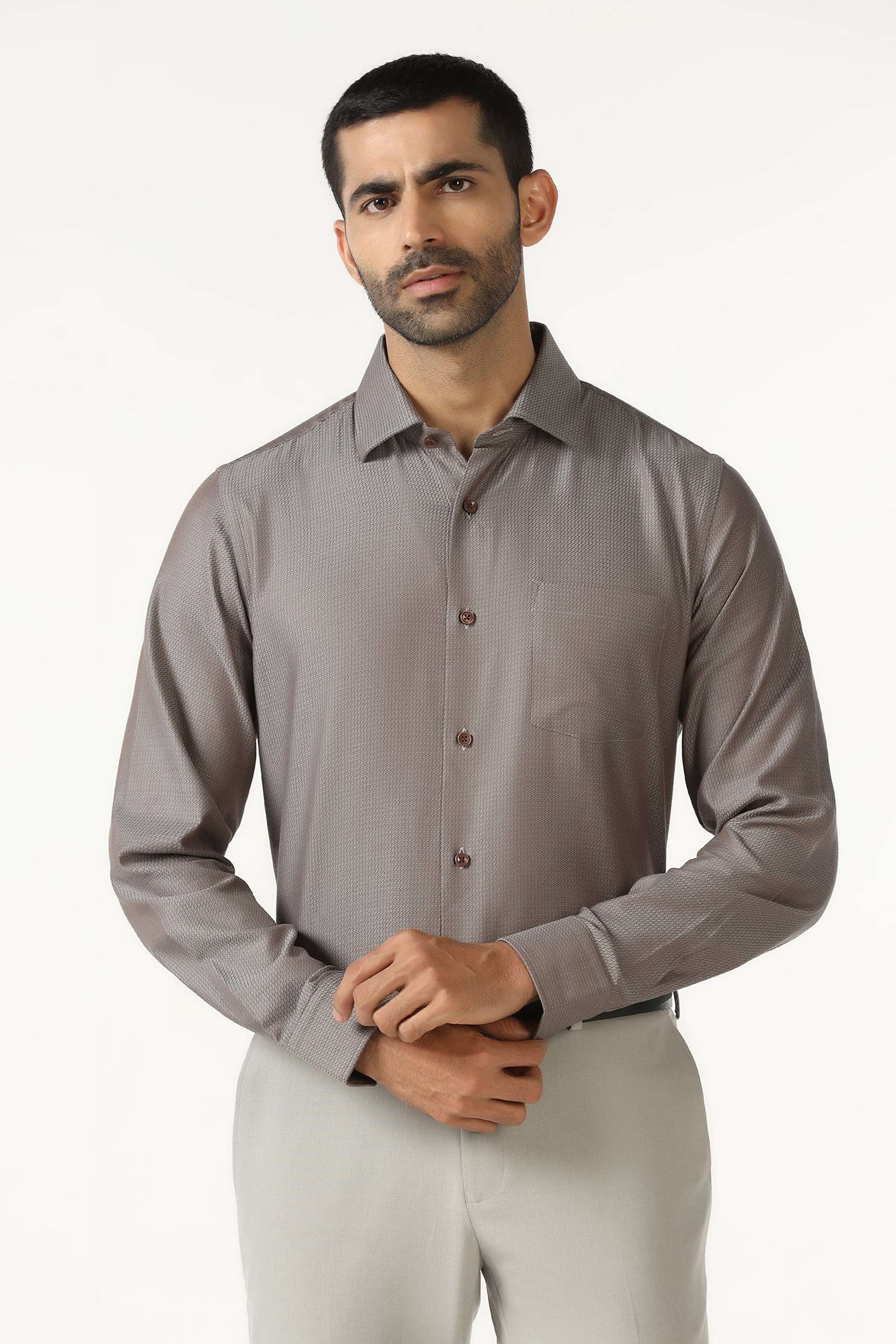 Solid-Cotton-Slim-Fit-Men-s-Casual-Shirt
