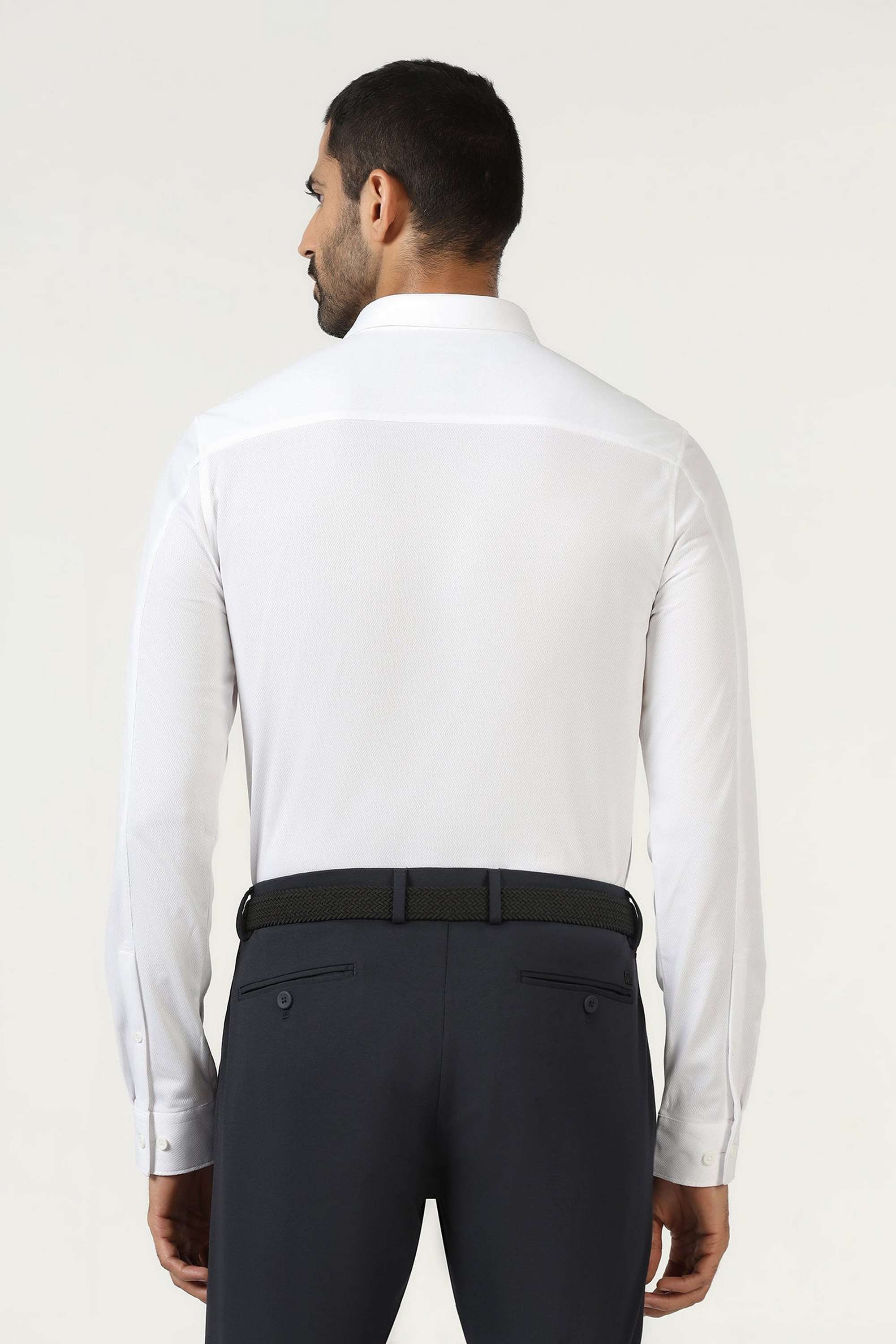 Solid-Polyester-Slim-Fit-Men-s-Casual-Shirt