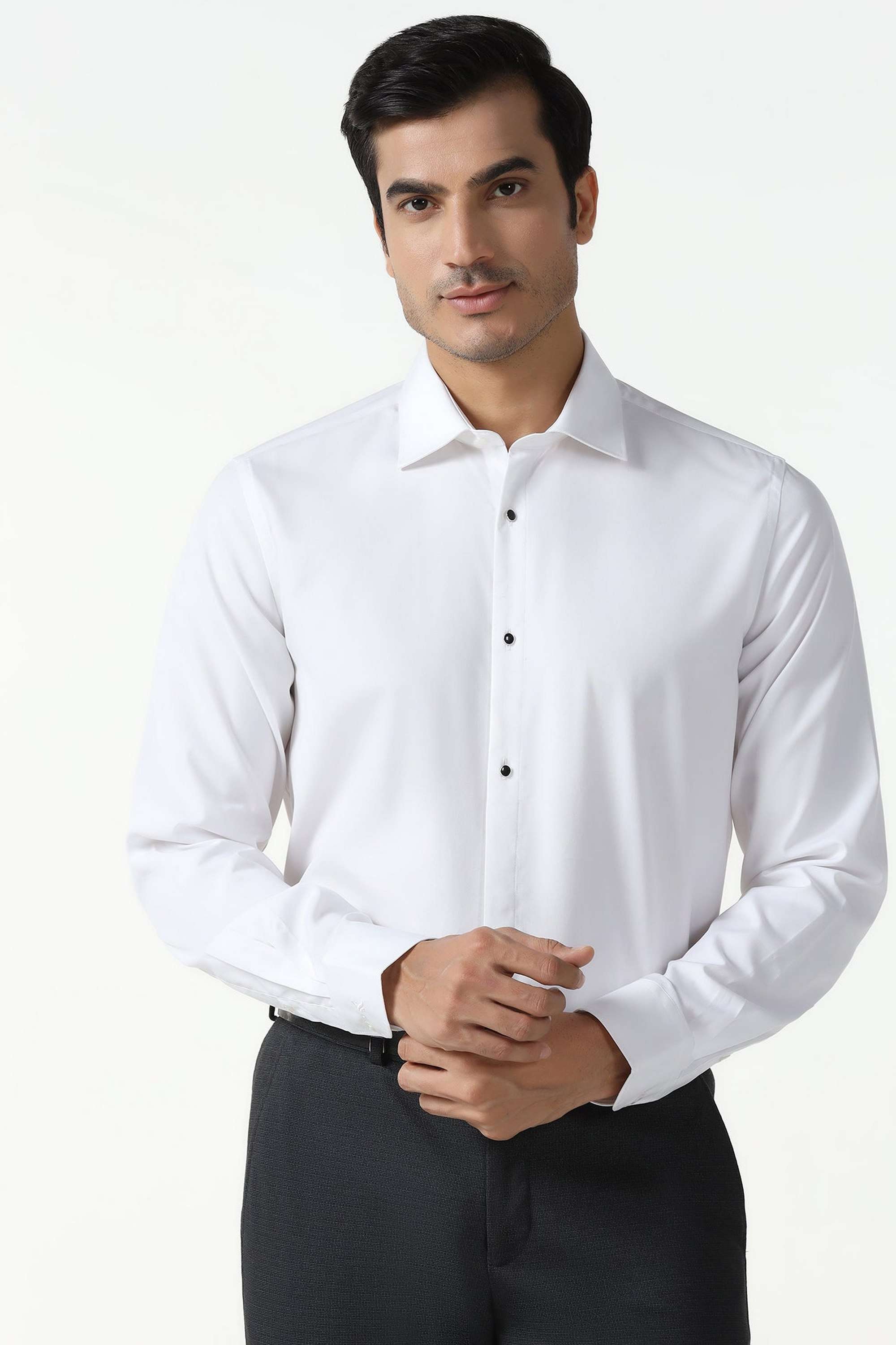 Solid-Cotton-Slim-Fit-Men-s-Formal-Wear-Shirt