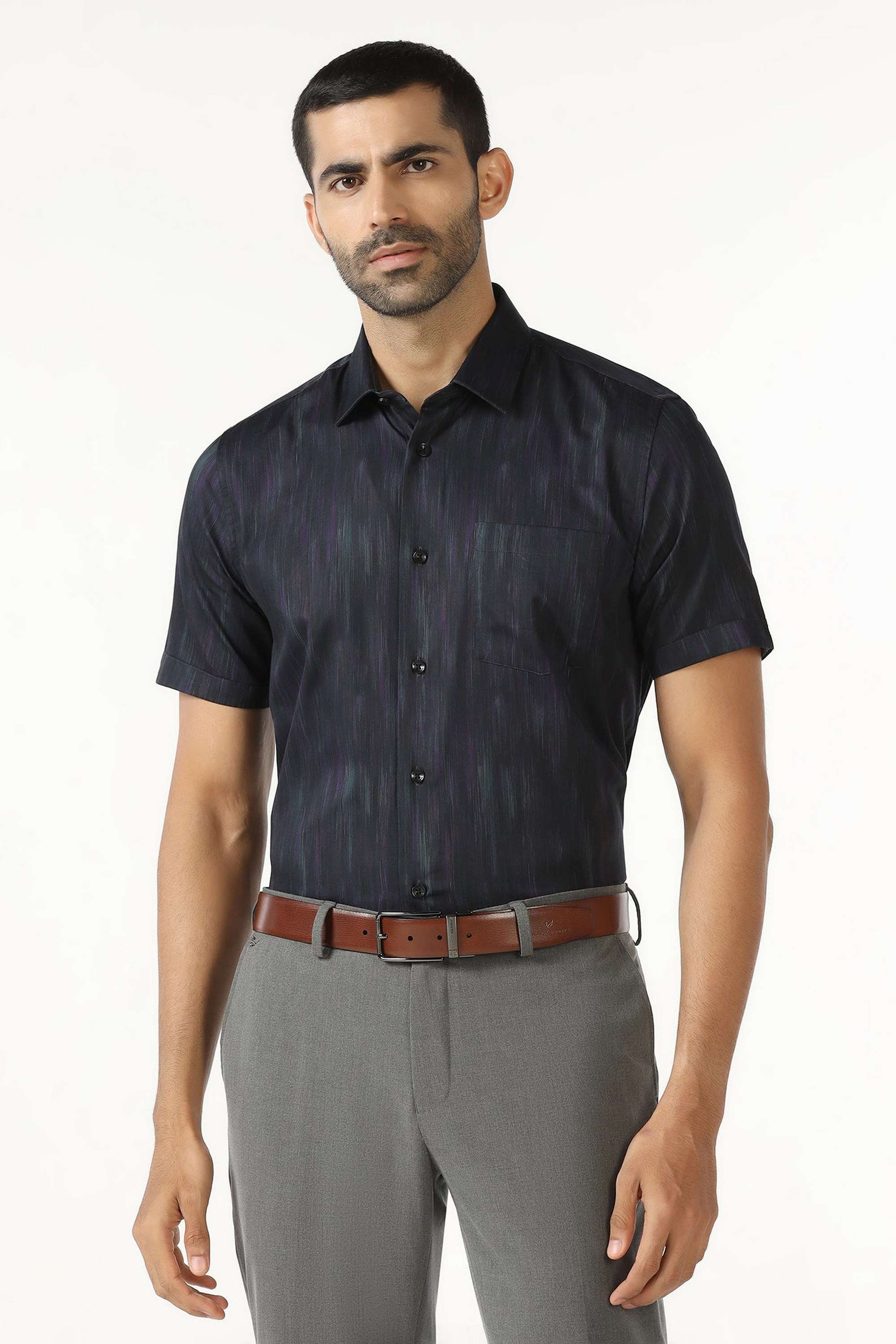 Solid-Cotton-Slim-Fit-Men-s-Casual-Shirt