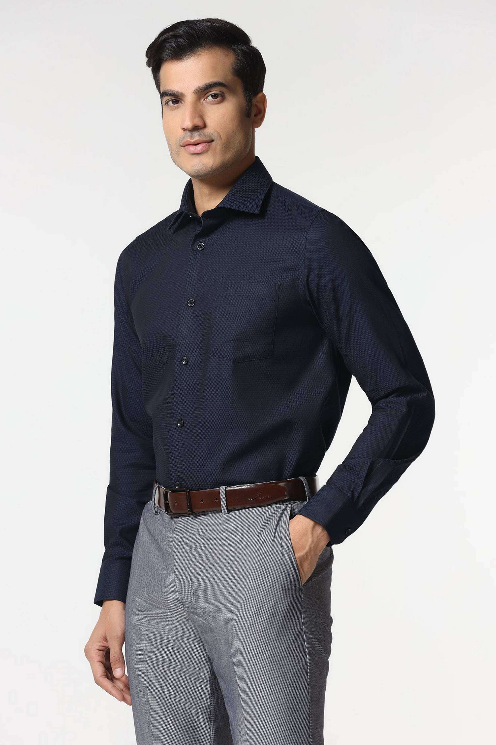 Dobby-Cotton-Slim-Fit-Men-s-Shirt