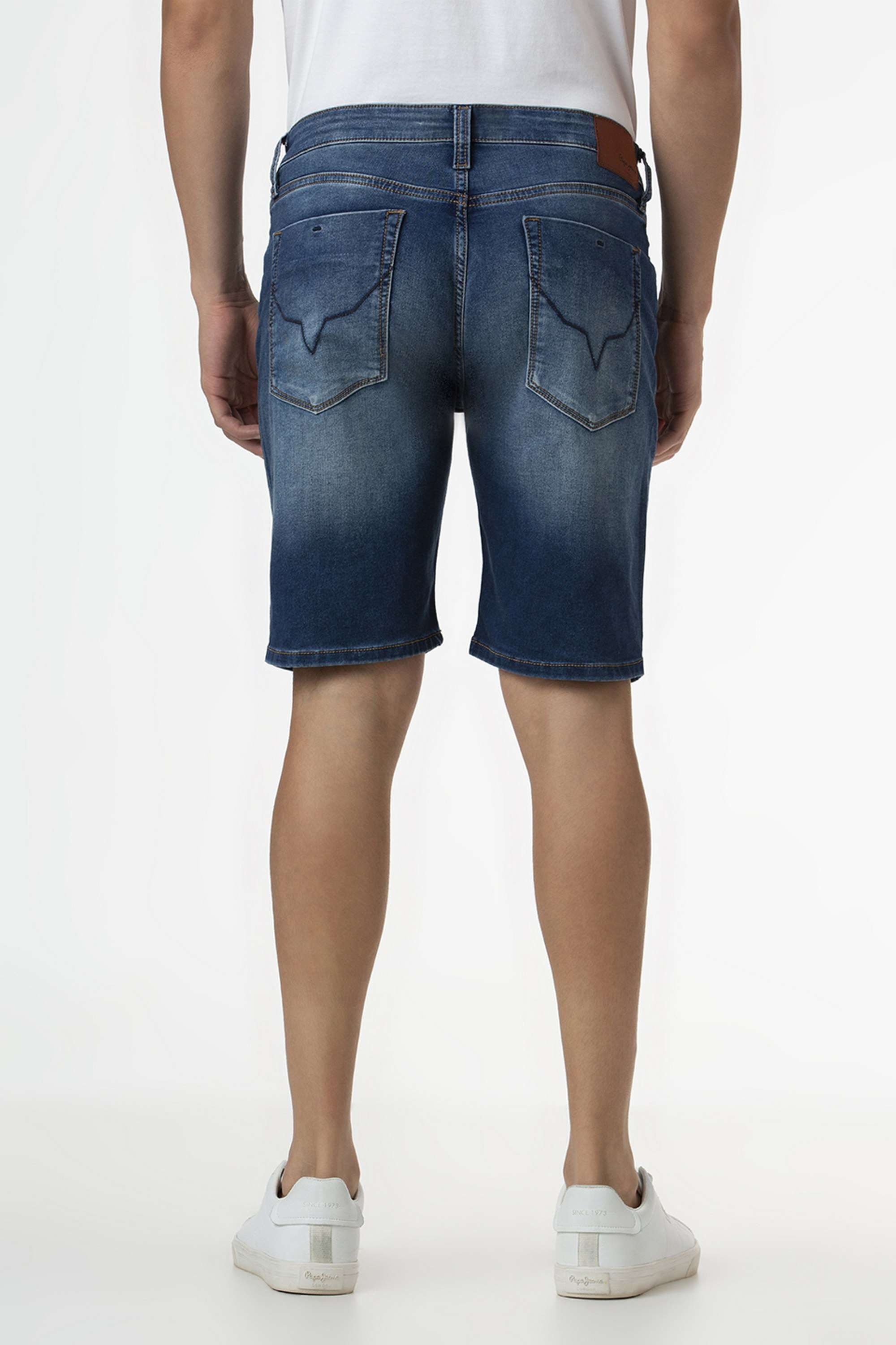 Solid-Cotton-Blend-Slim-Fit-Men-s-Shorts
