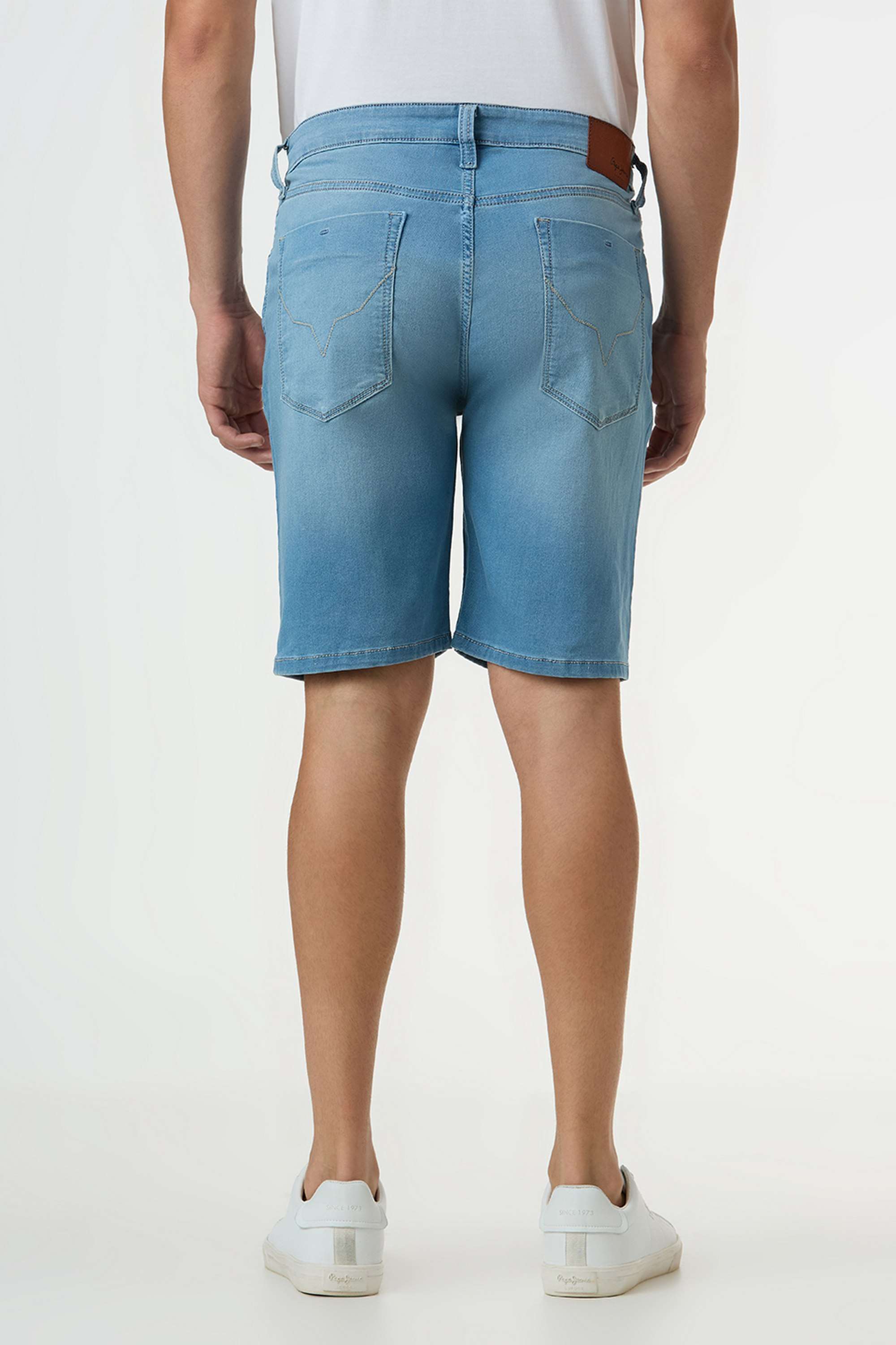 Solid-Cotton-Blend-Slim-Fit-Men-s-Shorts