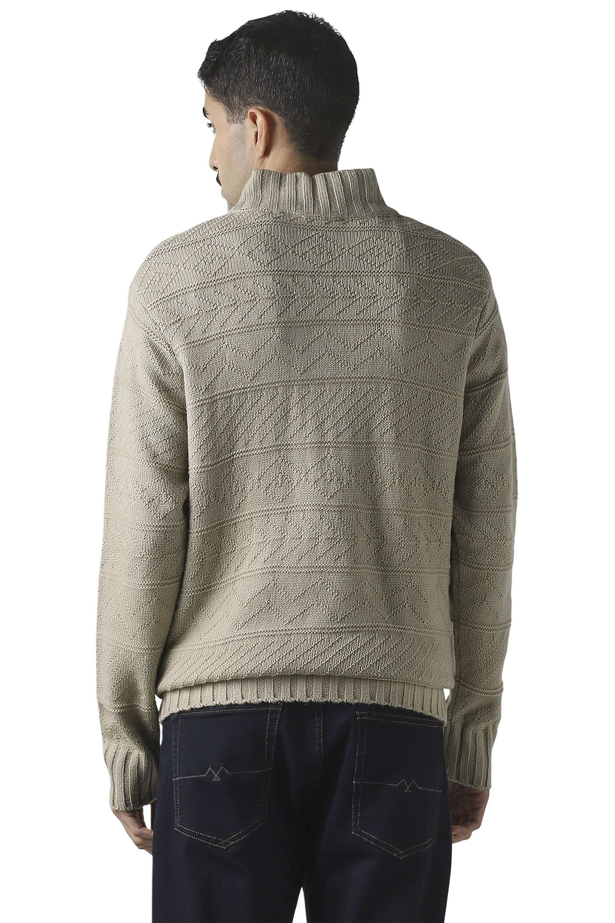 Solid-Cotton-Men-s-Sweater