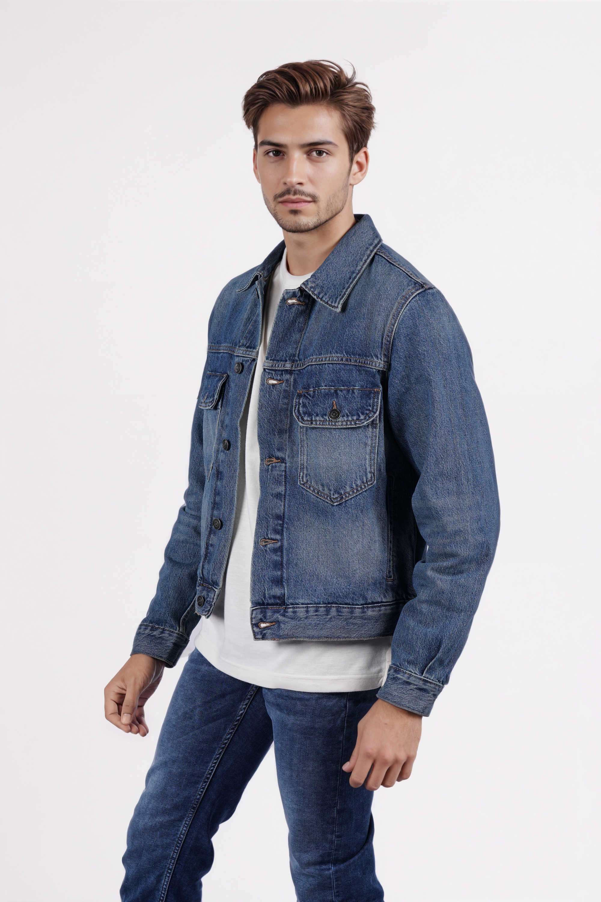 Solid-Cotton-Regular-Fit-Men-s-Jacket