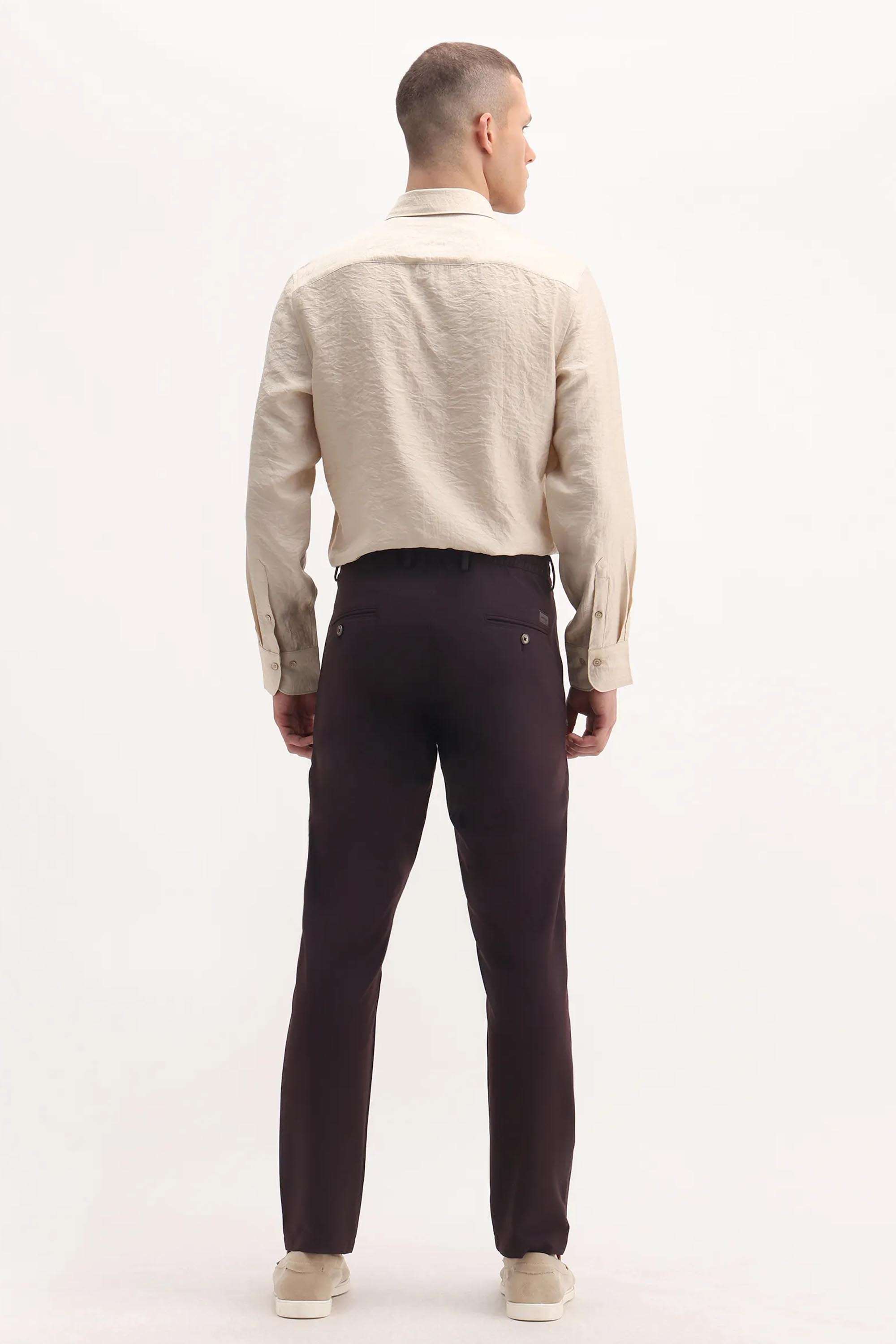 Solid-Cotton-Regular-Fit-Men-s-Casual-Trousers