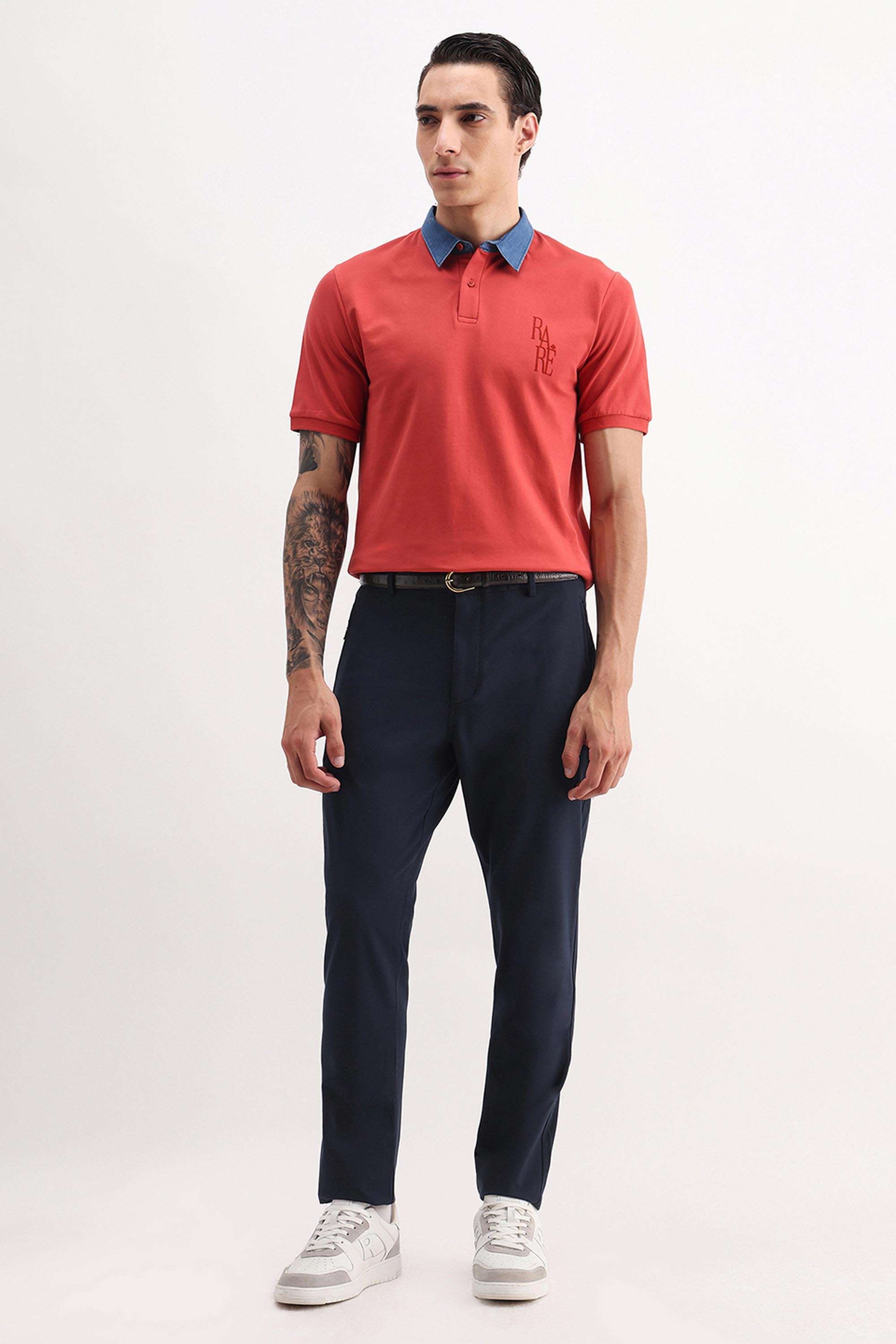 Solid-Cotton-Regular-Fit-Men-s-Casual-Trousers