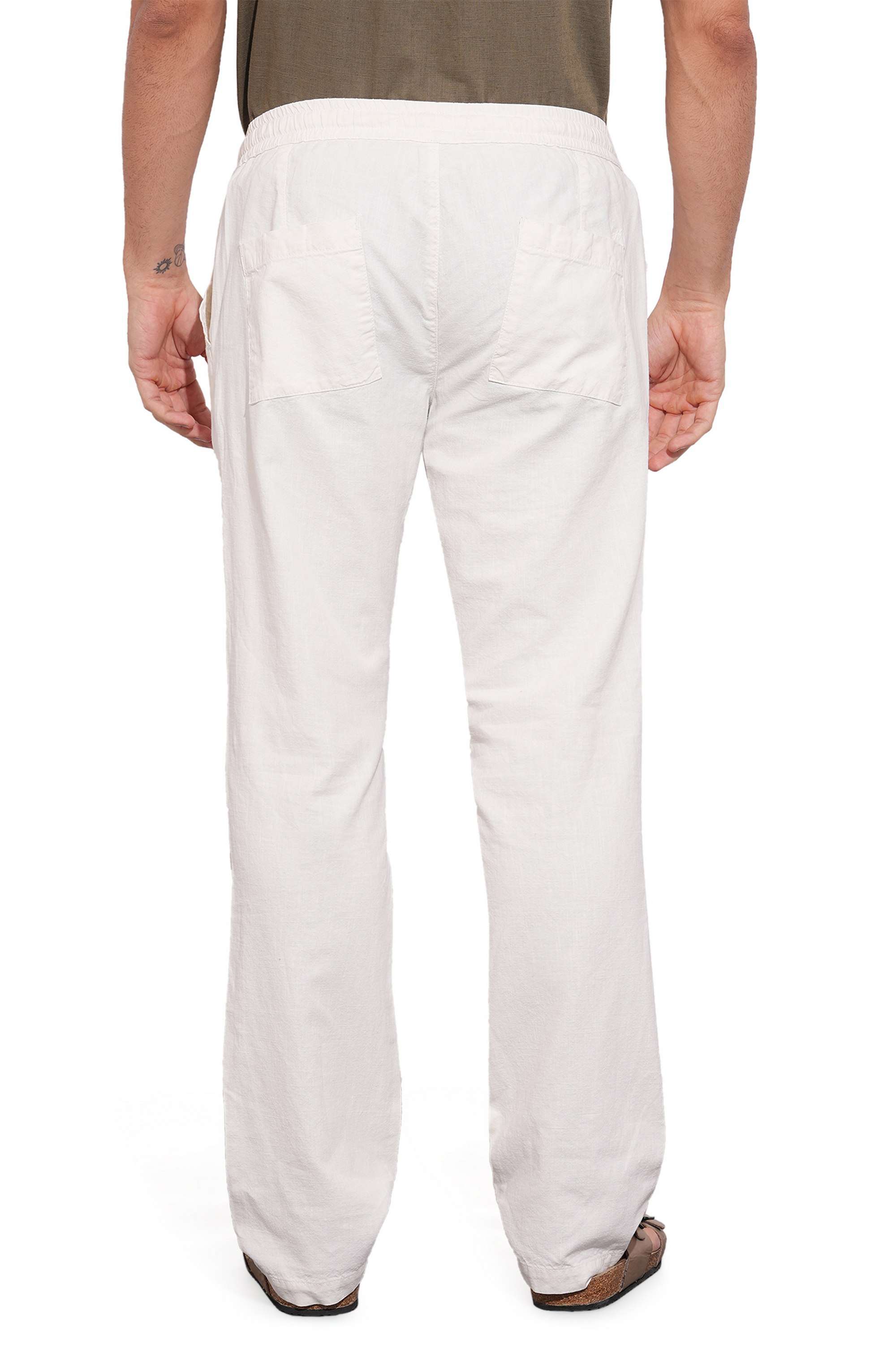 Solid-Linen-Relaxed-Fit-Men-s-Casual-Trousers