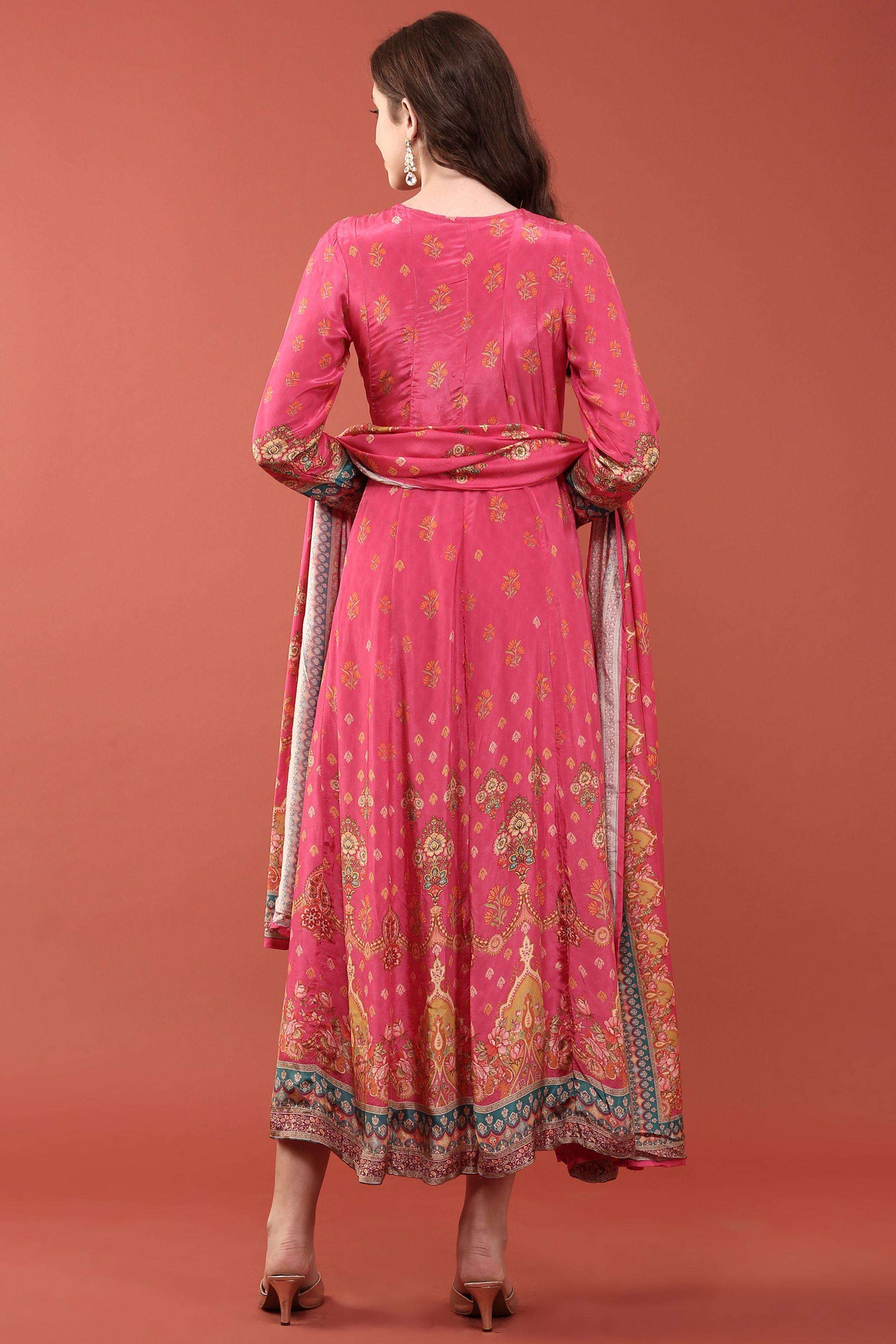 Embellished-Crepe-Round-Neck-Women-s-Dress