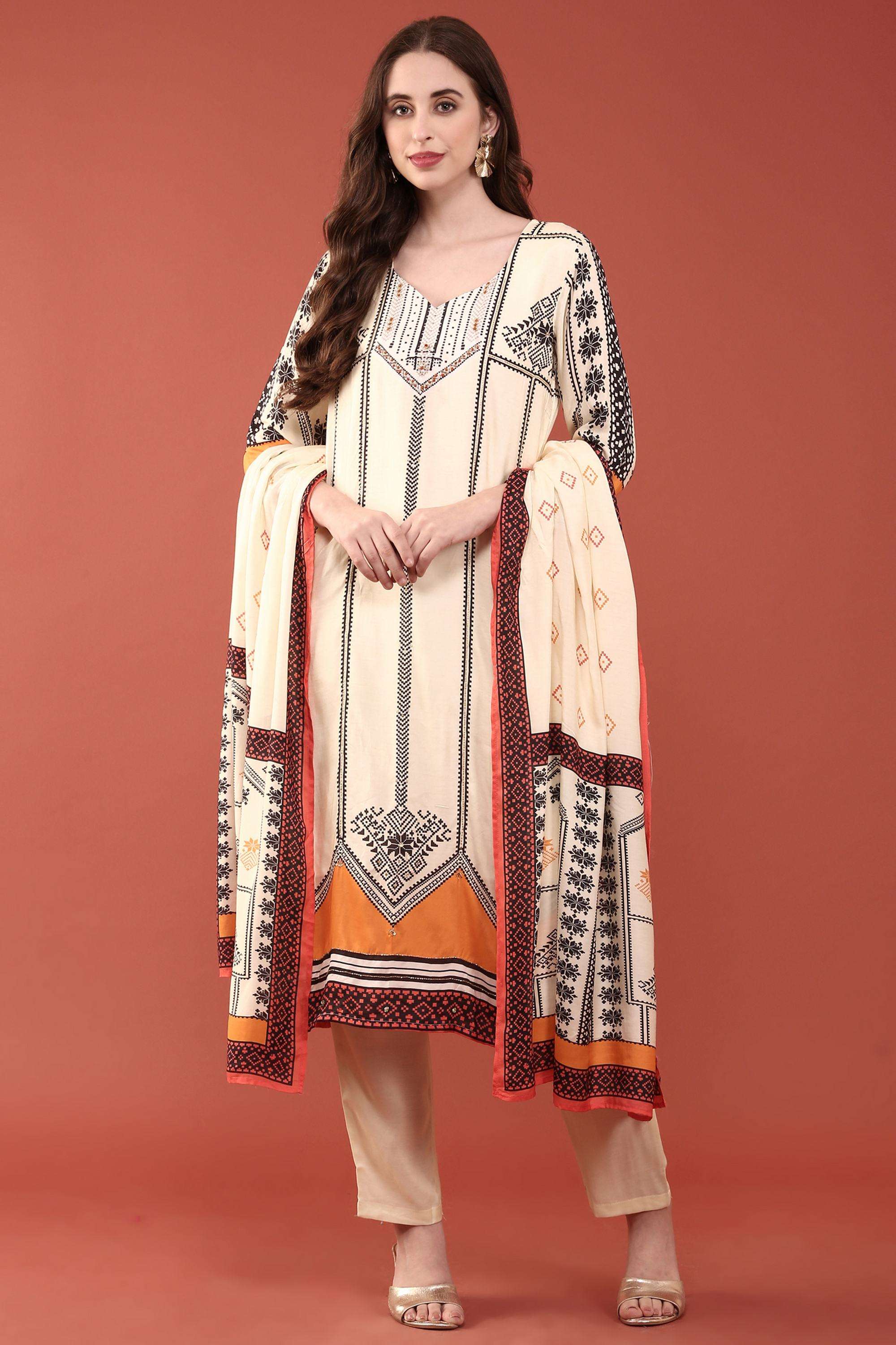Textured-Muslin-Women-s-Ethnic-Kurta-Set