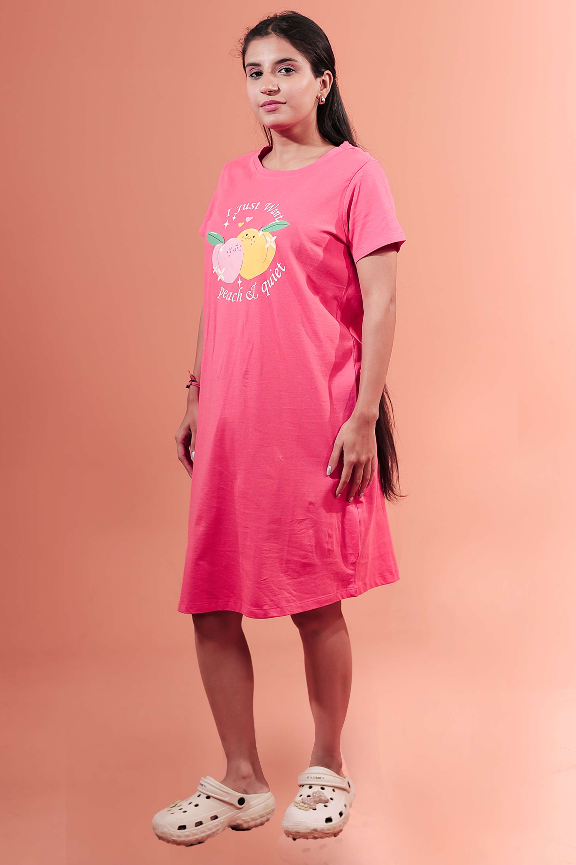 Printed-Cotton-Regular-Fit-Women-s-T-Shirt-Night-Dress