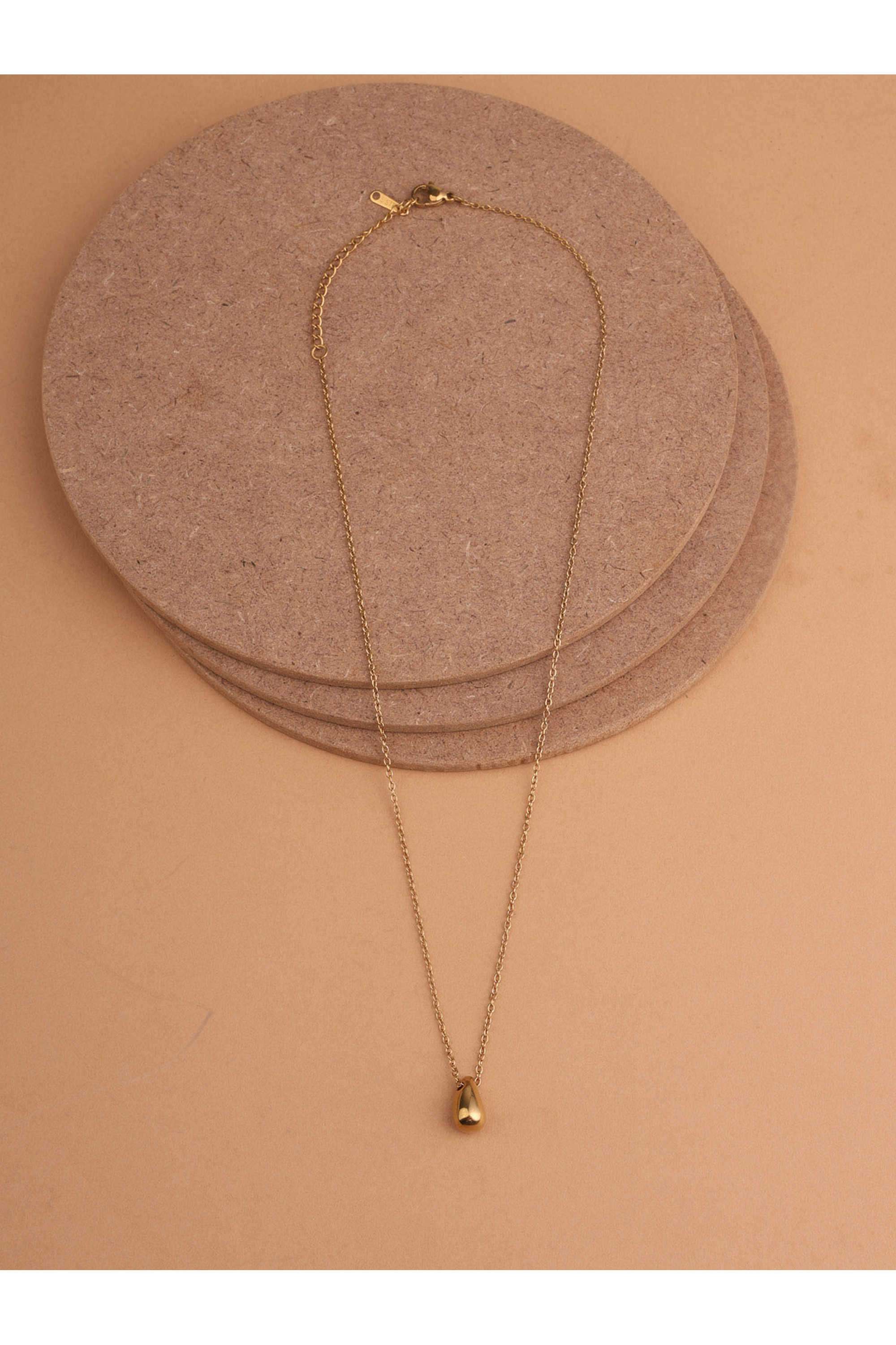 Teardrop-Pendant-Necklace-for-Women---Waterproof-&-Anti-Tarnish