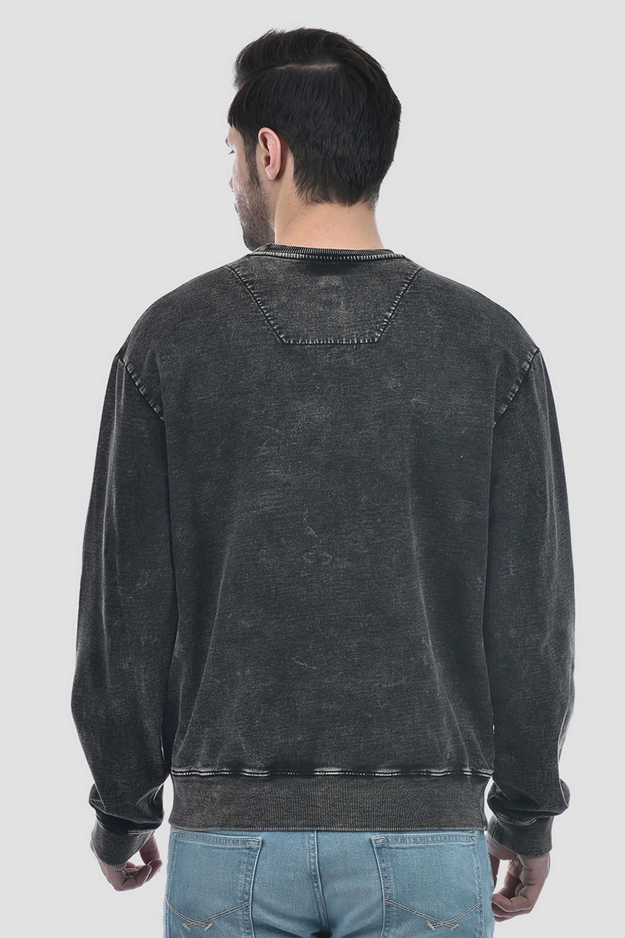 Solid-Cotton-Blend-Terry-Round-Neck-Men-s-T-Shirt