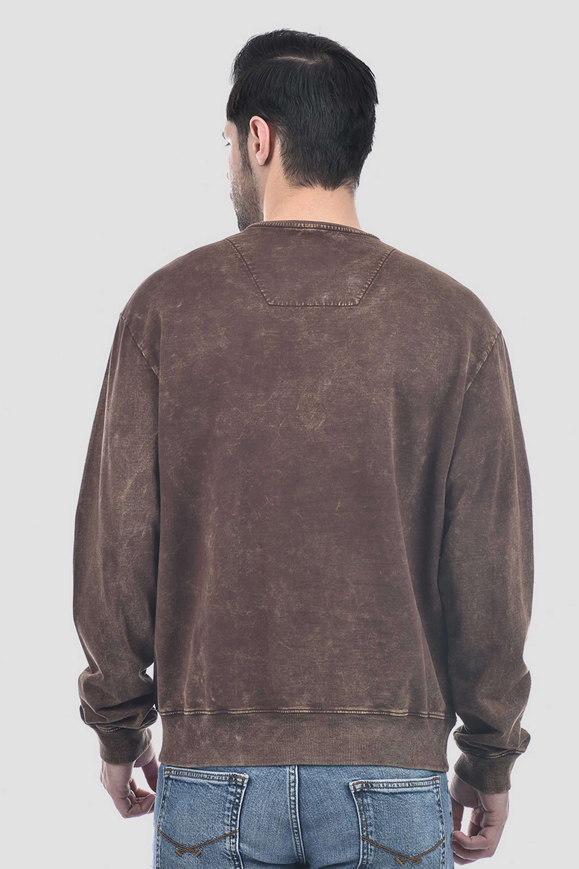 Solid-Cotton-Blend-Terry-Round-Neck-Men-s-T-Shirt