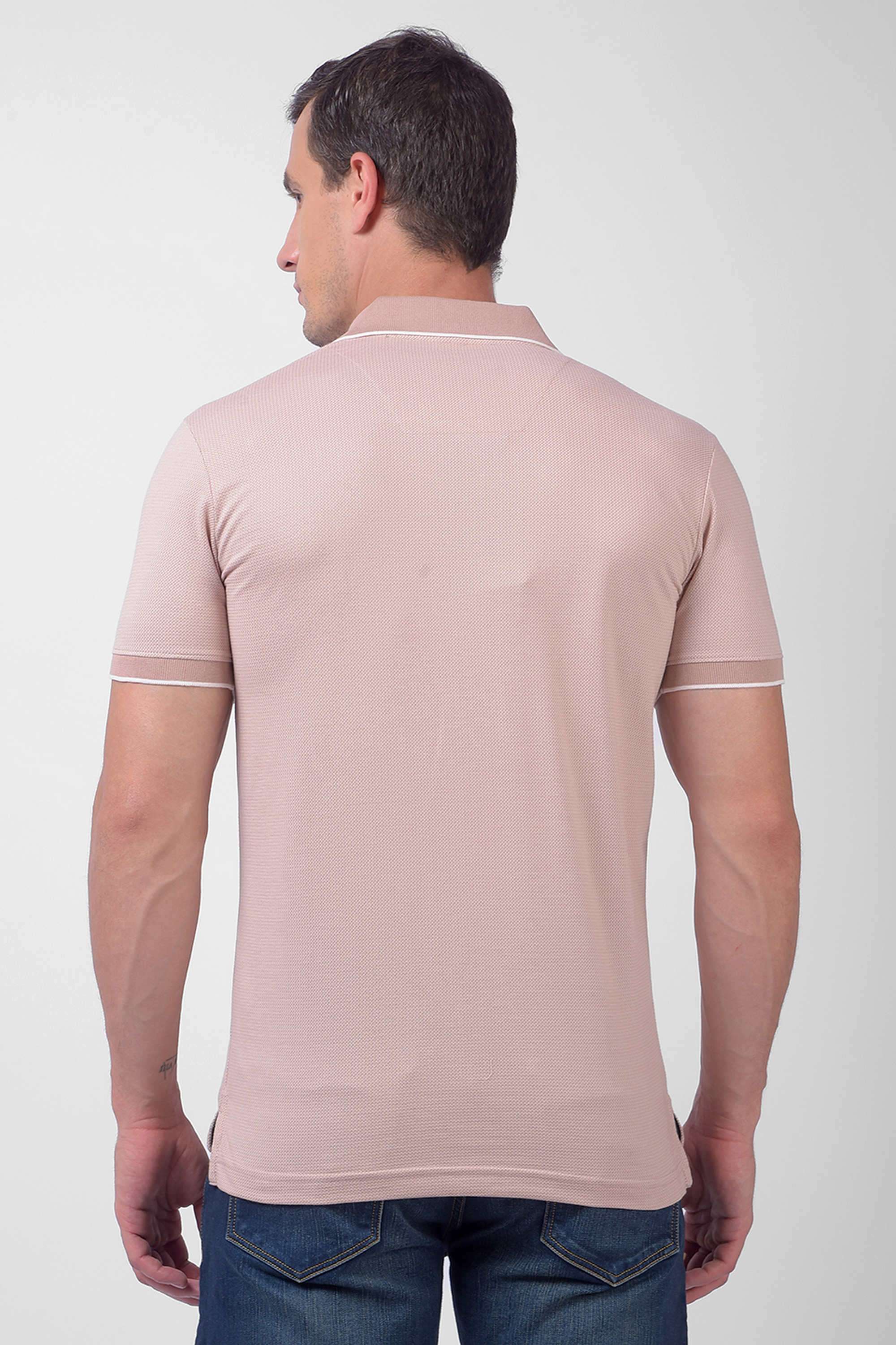 Solid-Cotton-Blend-Polo-Men-s-T-Shirt