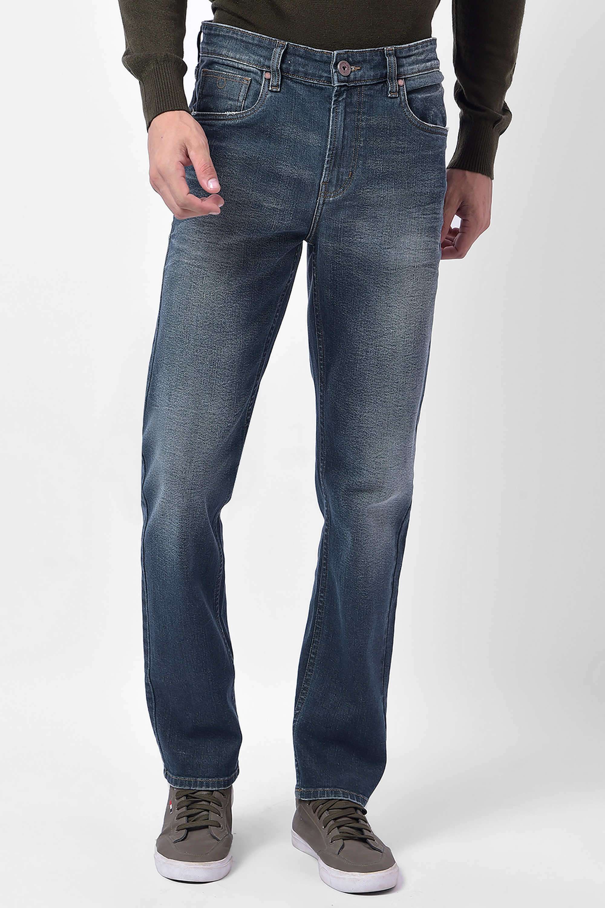 Light-Wash-Cotton-Blend-Slim-Fit-Men-s-Jeans