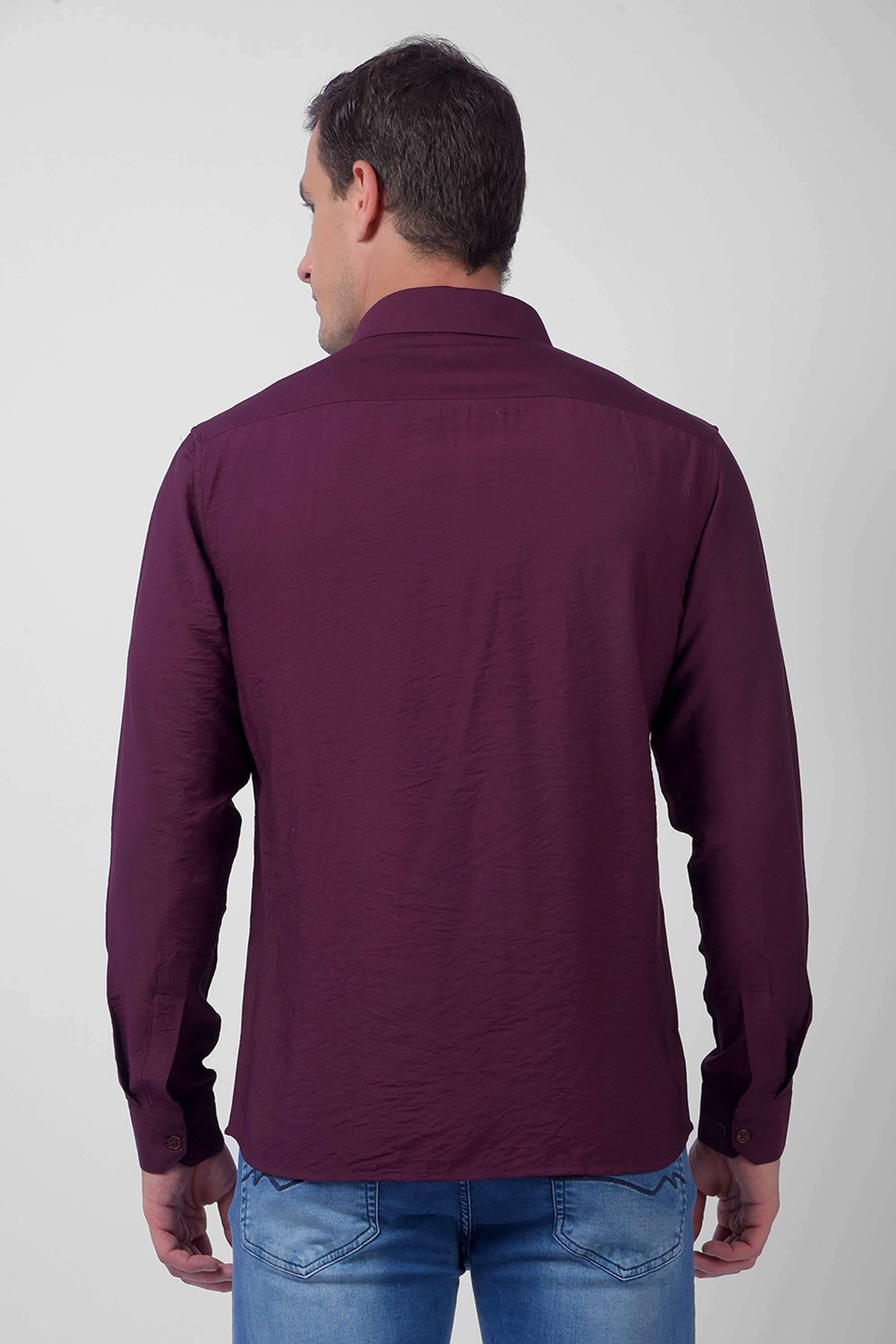 Solid-Viscose-Regular-Fit-Men-s-Casual-Shirt