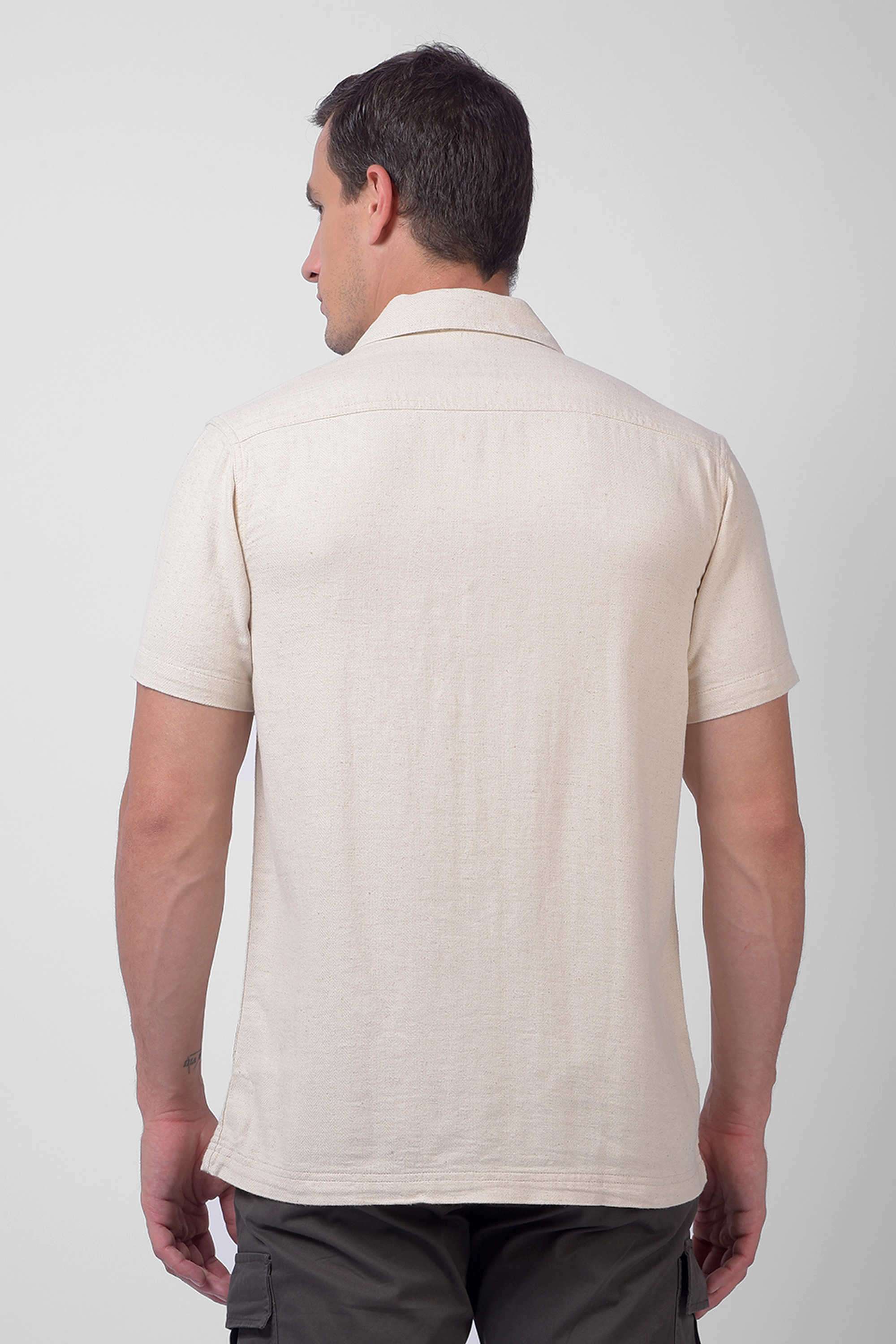 Solid-Cotton-Blend-Regular-Fit-Men-s-Casual-Shirt