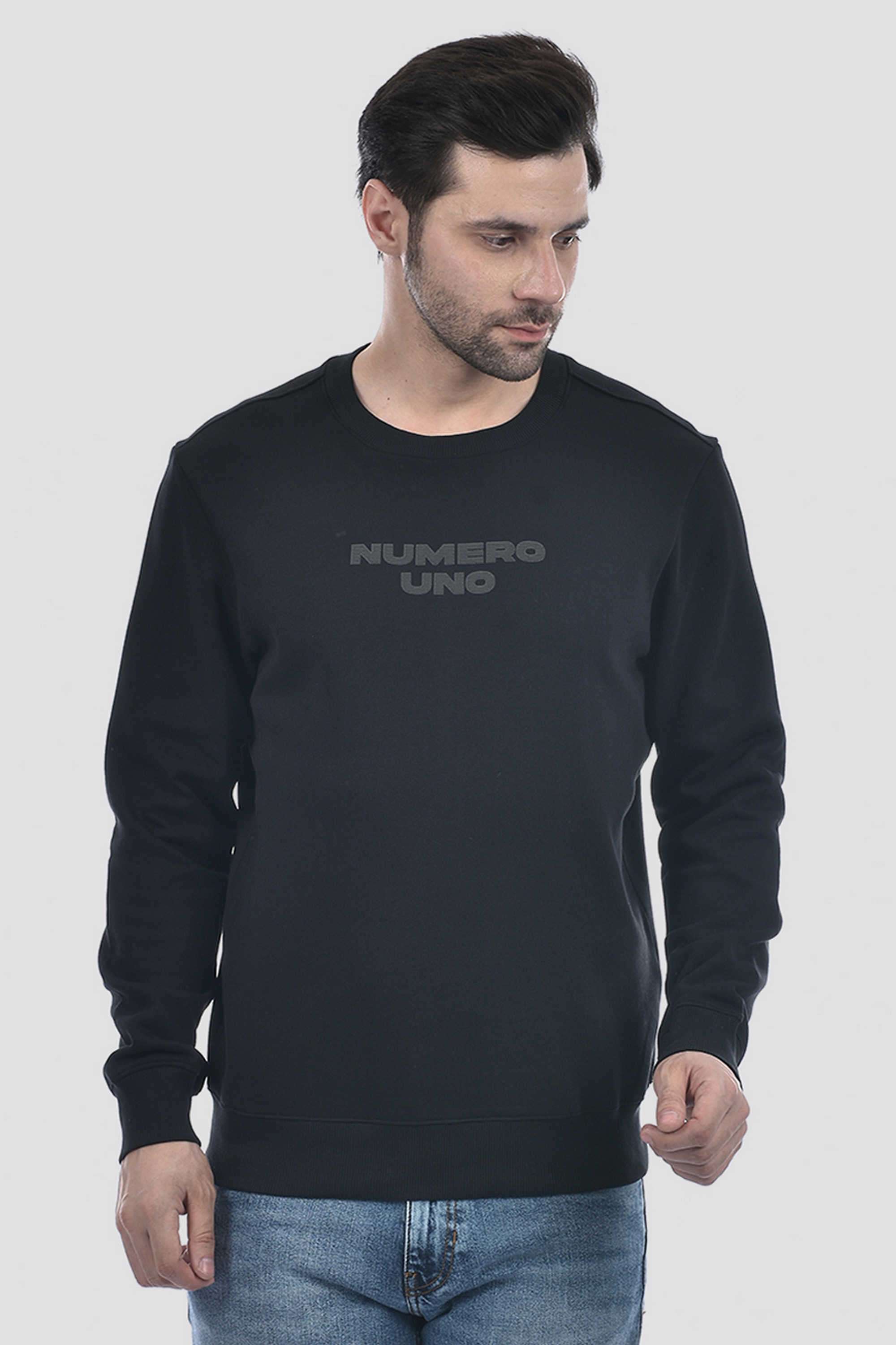 Solid-Cotton-Viscose-Fleece-Round-Neck-Men-s-Sweatshirt