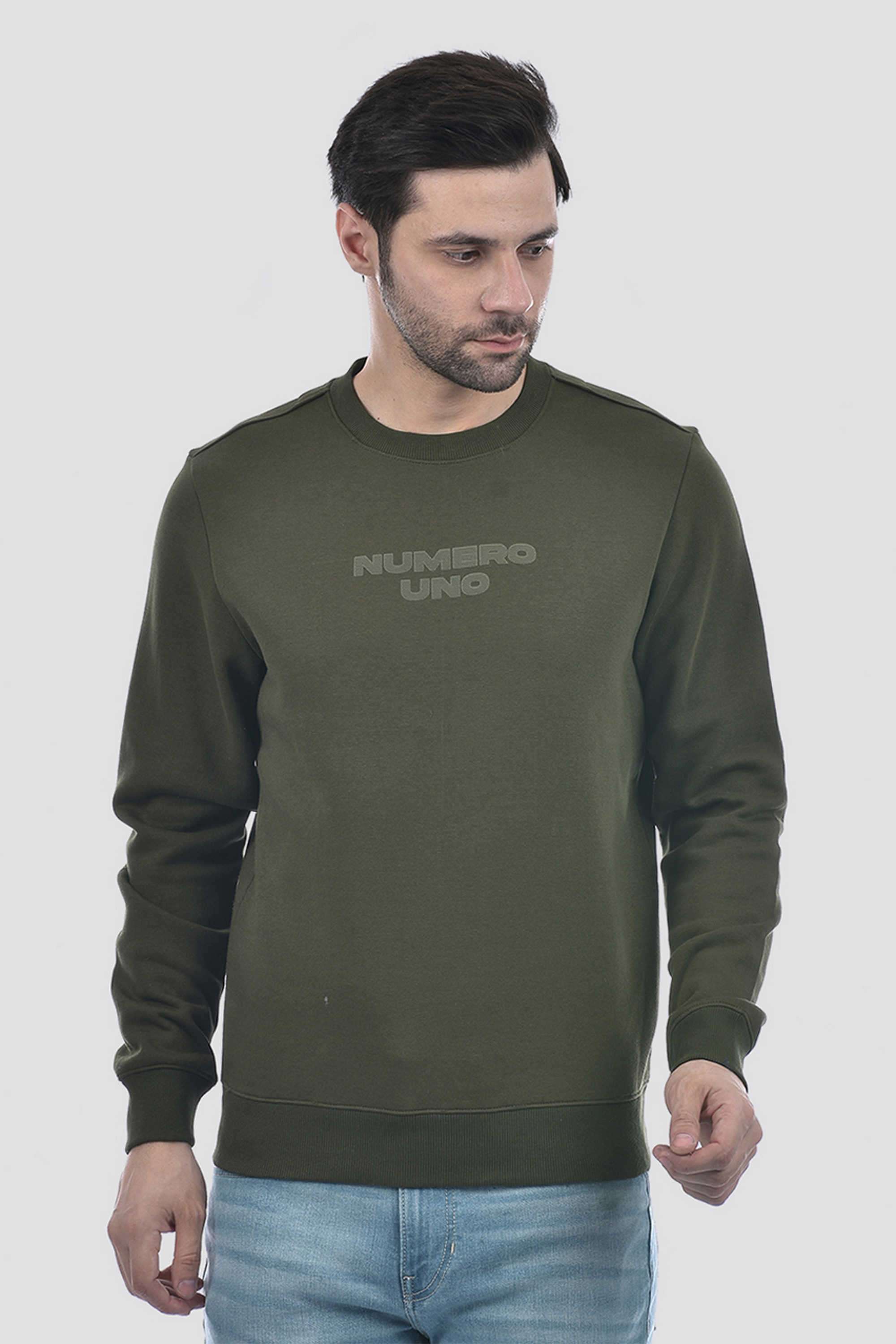 Solid-Cotton-Viscose-Fleece-Round-Neck-Men-s-Sweatshirt