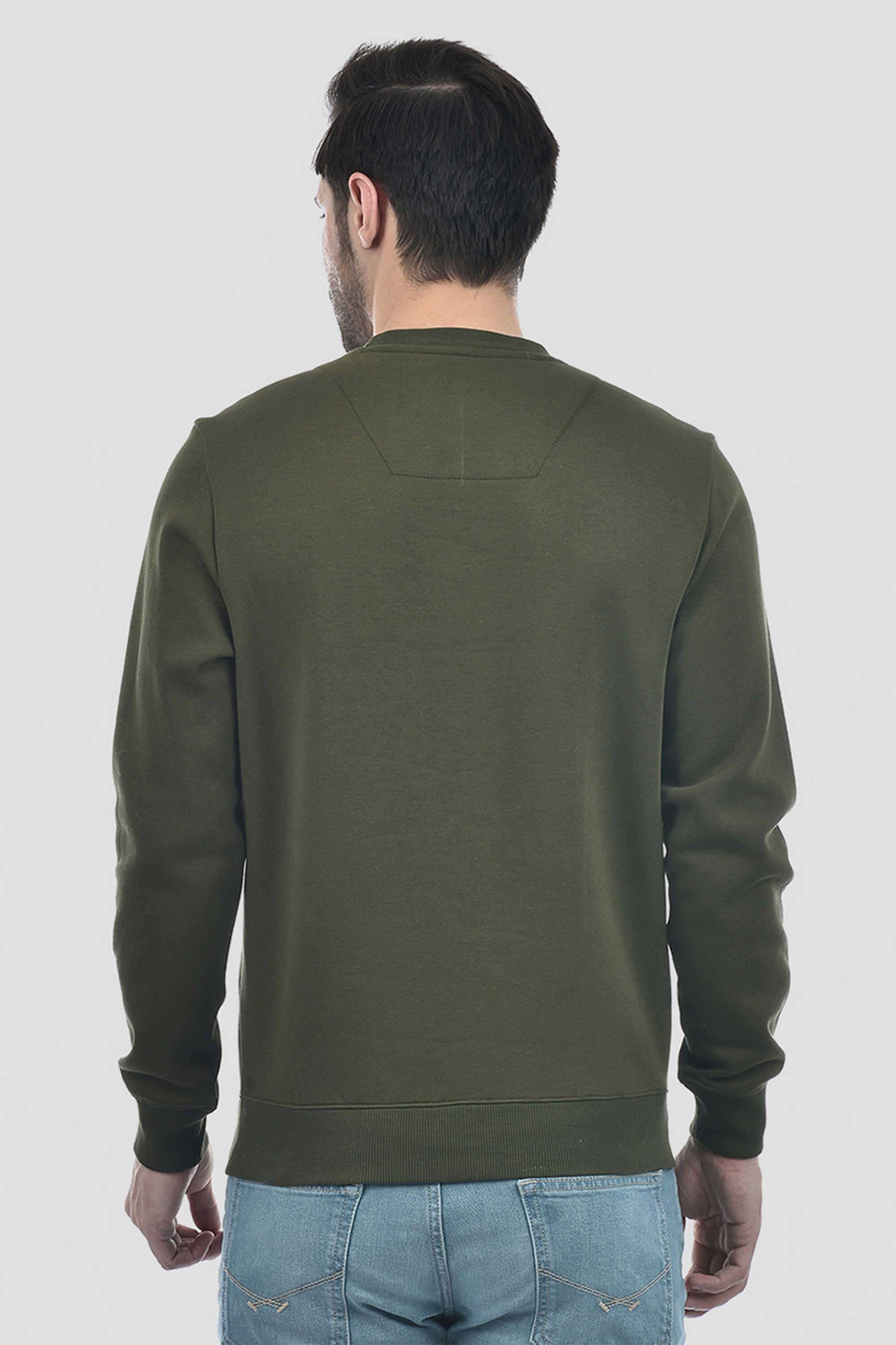 Solid-Cotton-Viscose-Fleece-Round-Neck-Men-s-Sweatshirt