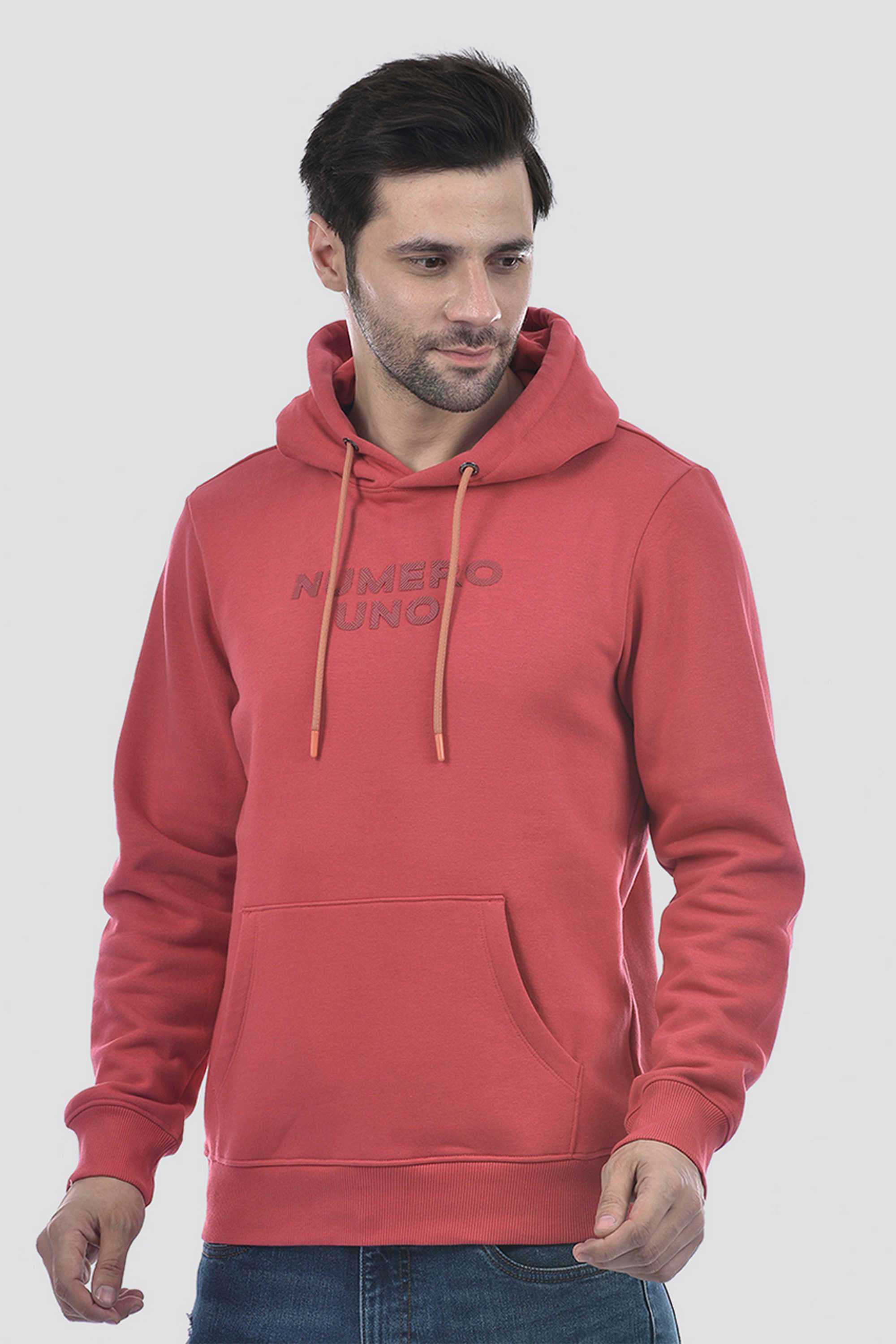 Solid-Cotton-Viscose-Fleece-Hooded-Men-s-Sweatshirt