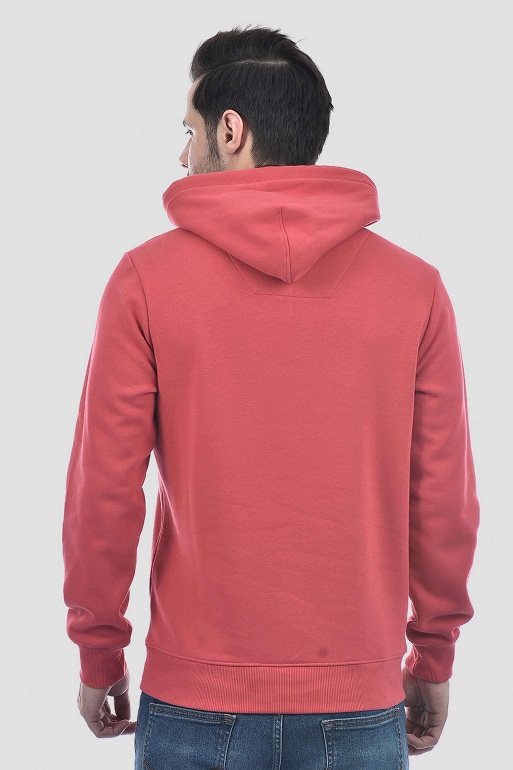 Solid-Cotton-Viscose-Fleece-Hooded-Men-s-Sweatshirt