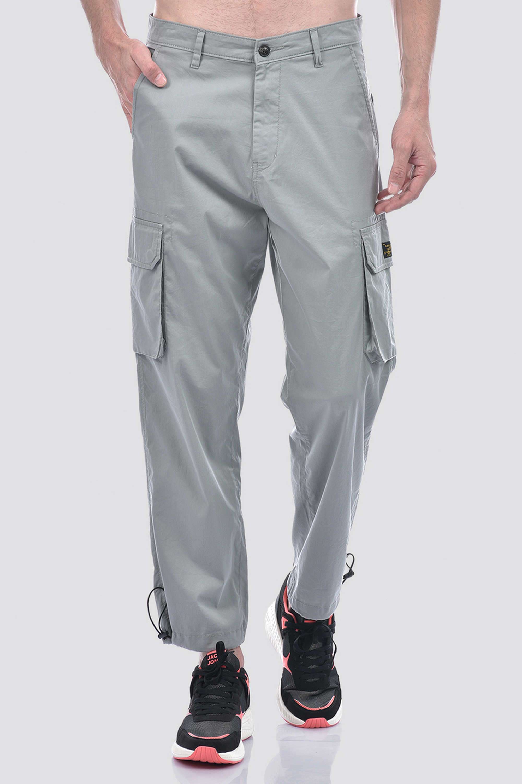 Solid-Cotton-Blend-Regular-Fit-Men-s-Trousers