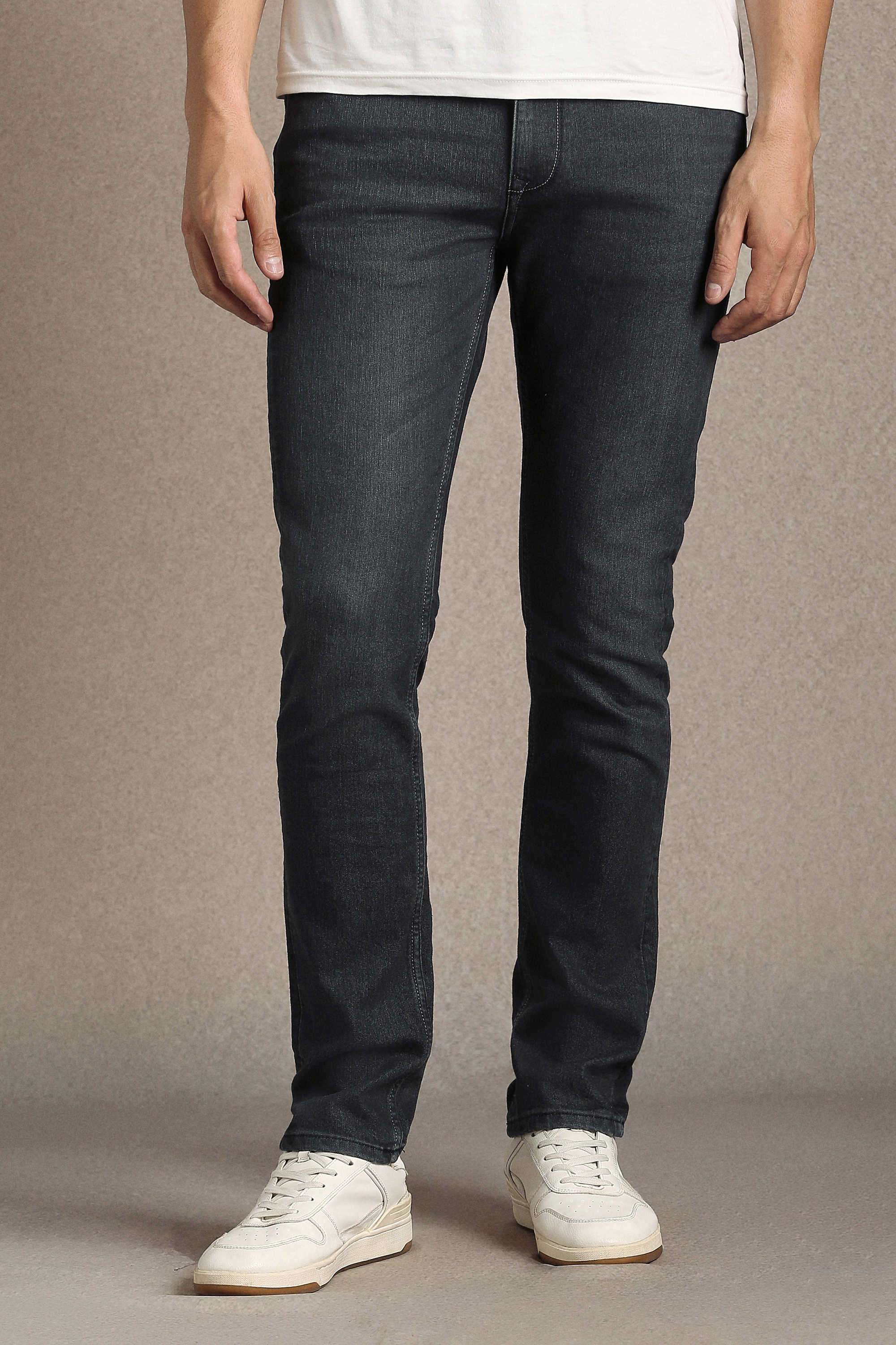 Blended-Fabric-Slim-Fit-Men-Jeans