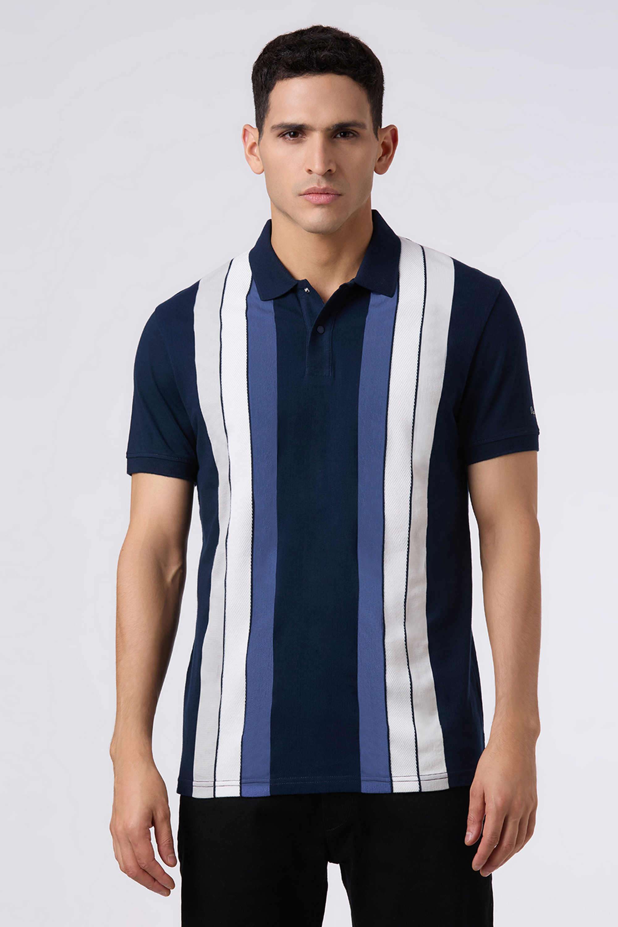 Stripes-Cotton-Regular-Fit-Men-Polo-T-Shirt