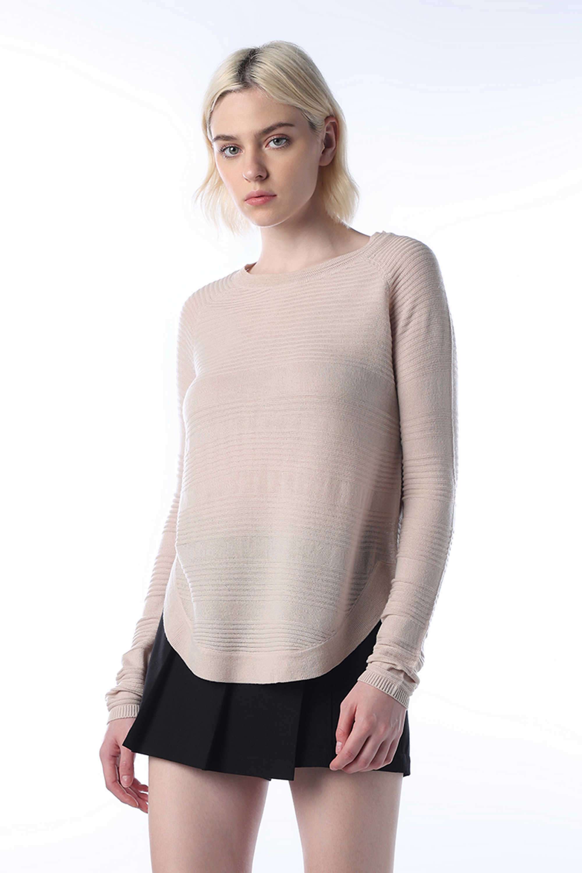 Solid-Round-Neck-Acrylic-Women-s-Casual-Wear-Pullover