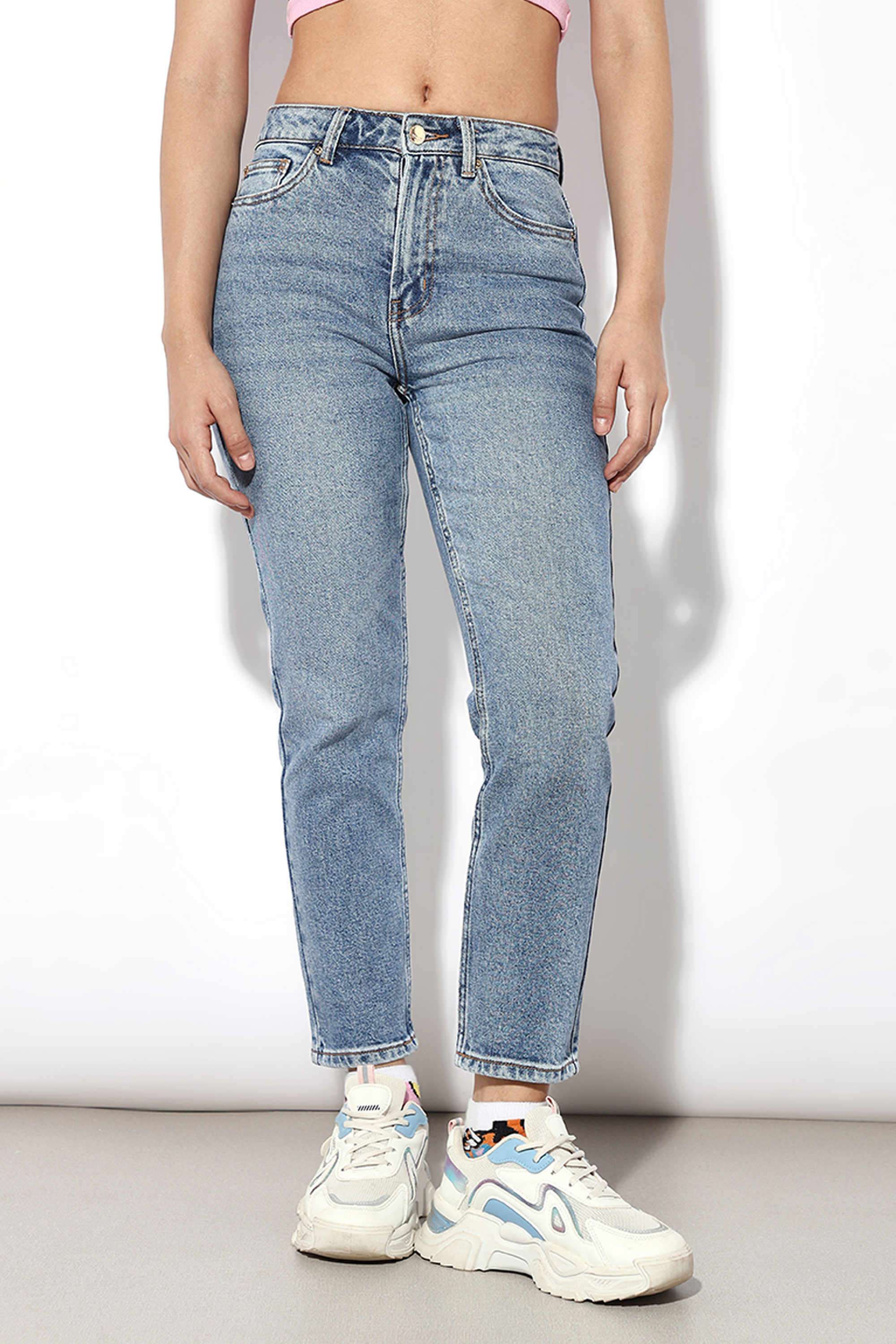 Solid-Cotton-Women-s-Casual-Wear-Jeans