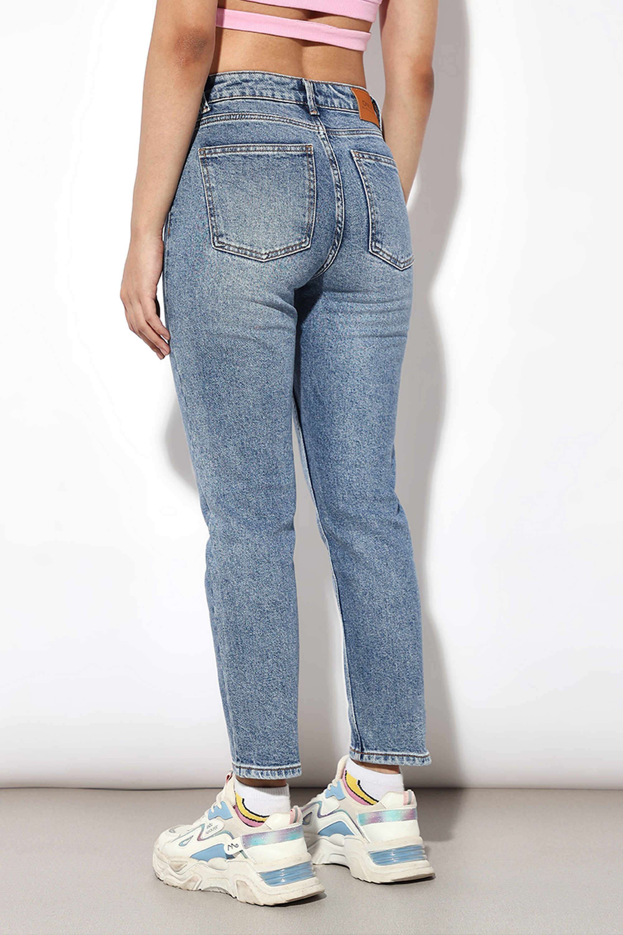 Solid-Cotton-Women-s-Casual-Wear-Jeans