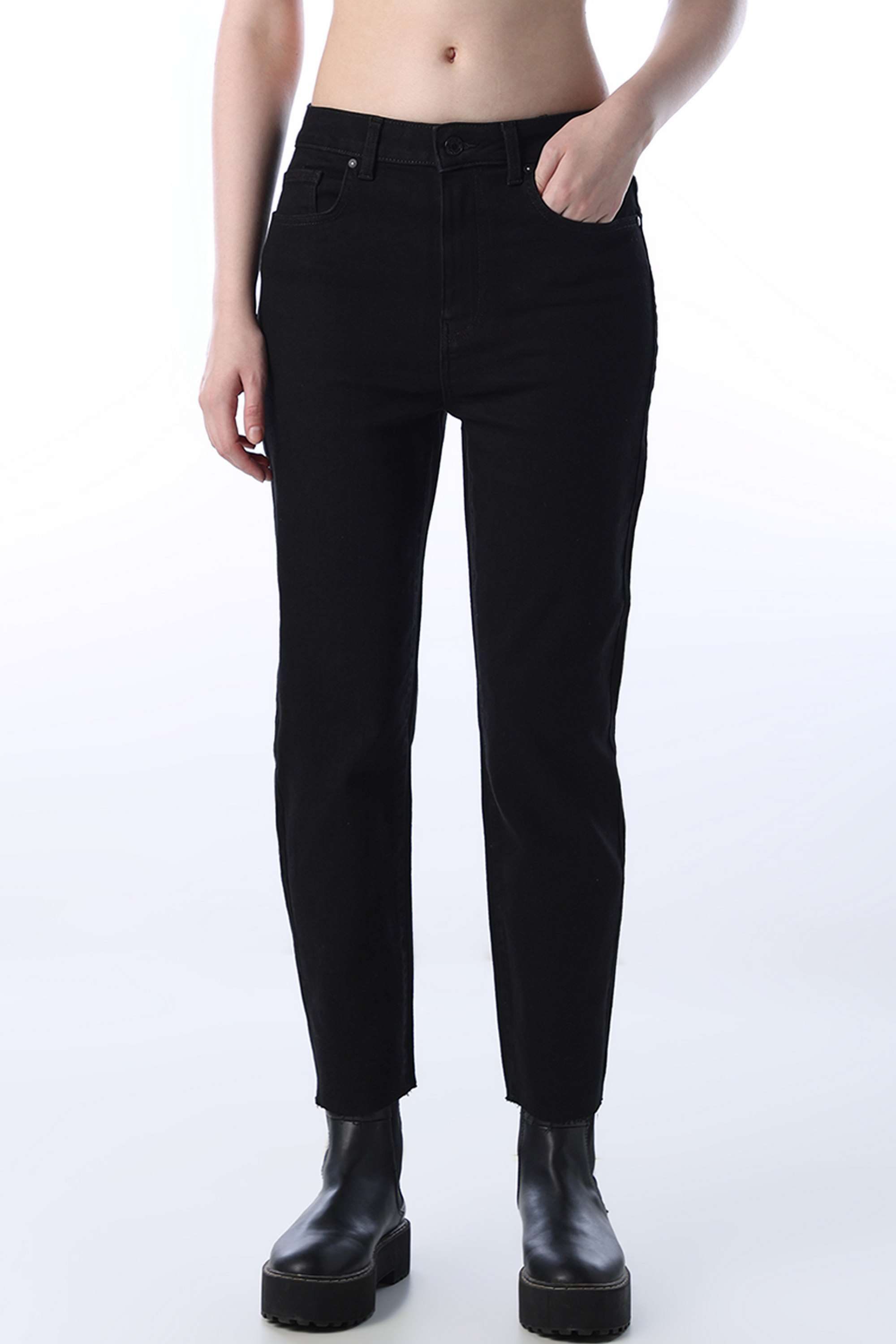 Solid-Cotton-Women-s-Casual-Wear-Jeans