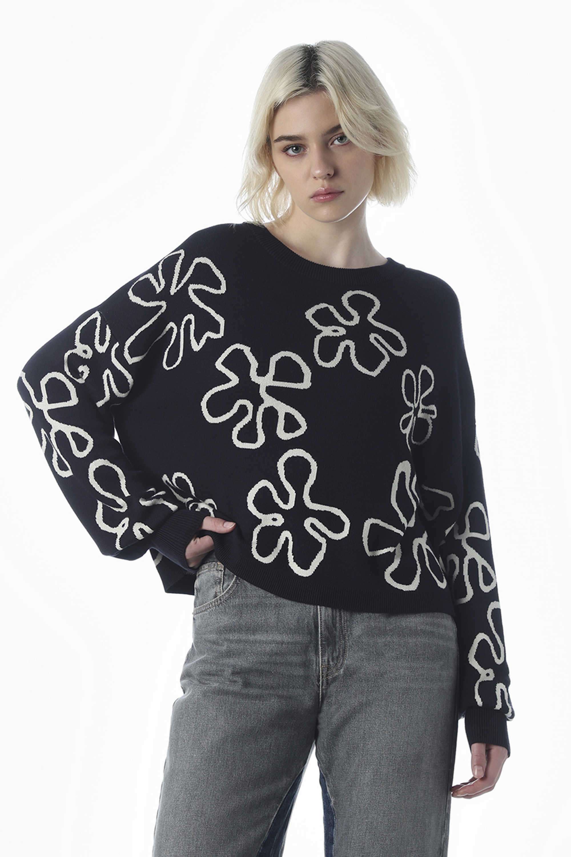 Solid-Round-Neck-Viscose-Women-s-Casual-Wear-Pullover