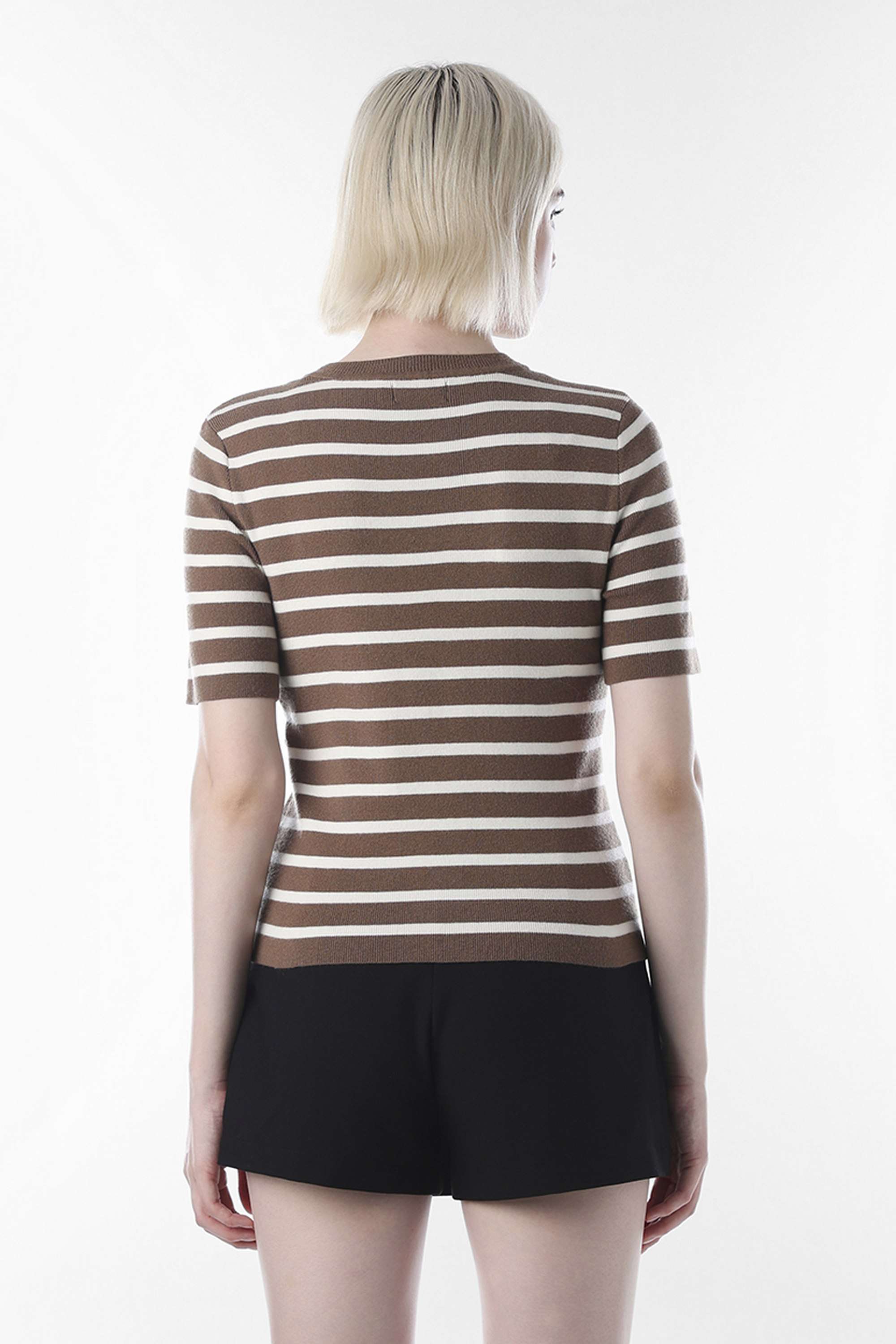 Stripes-Round-Neck-Viscose-Women-Casual-Wear-Pullover