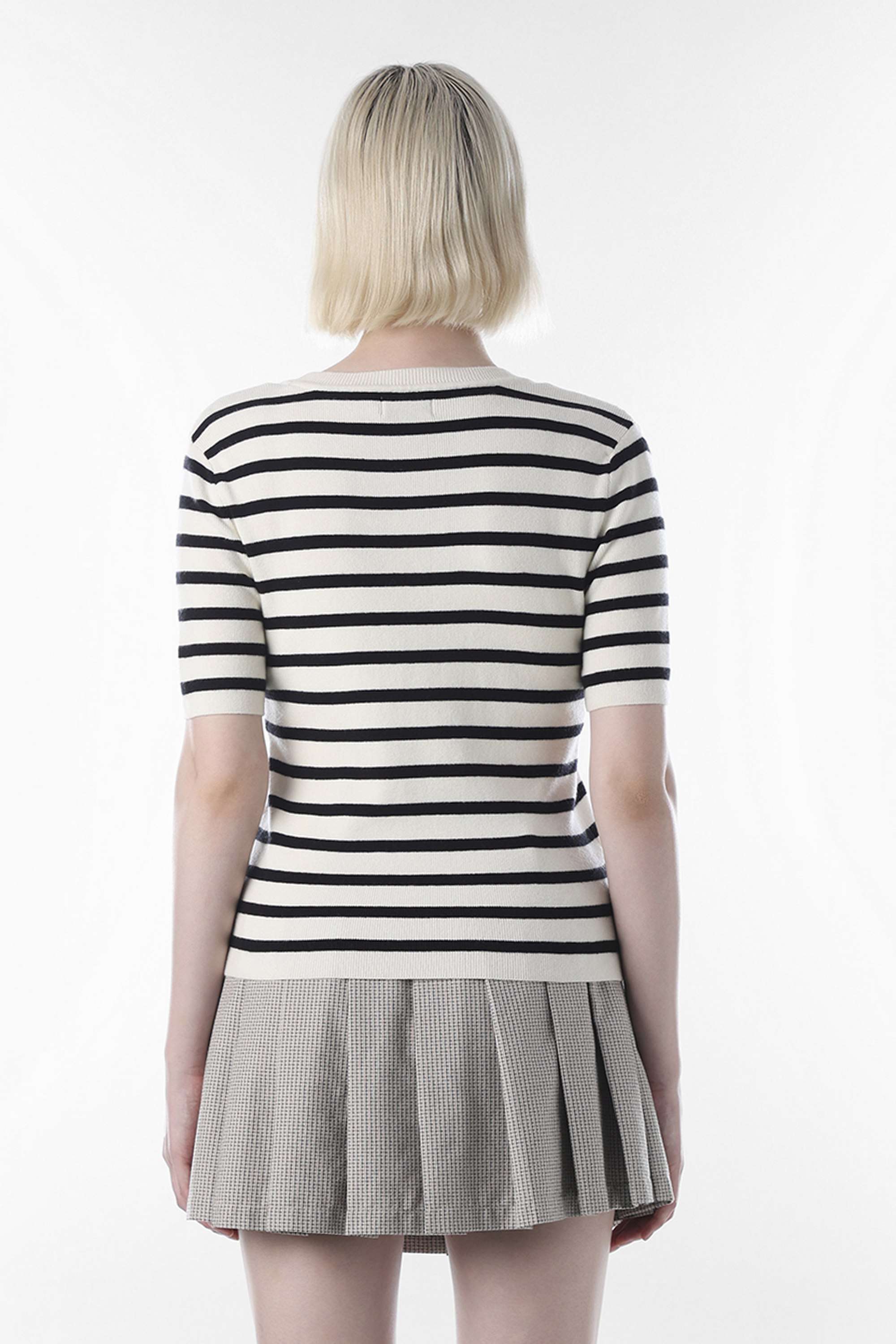 Stripes-Round-Neck-Viscose-Women-Casual-Wear-Pullover