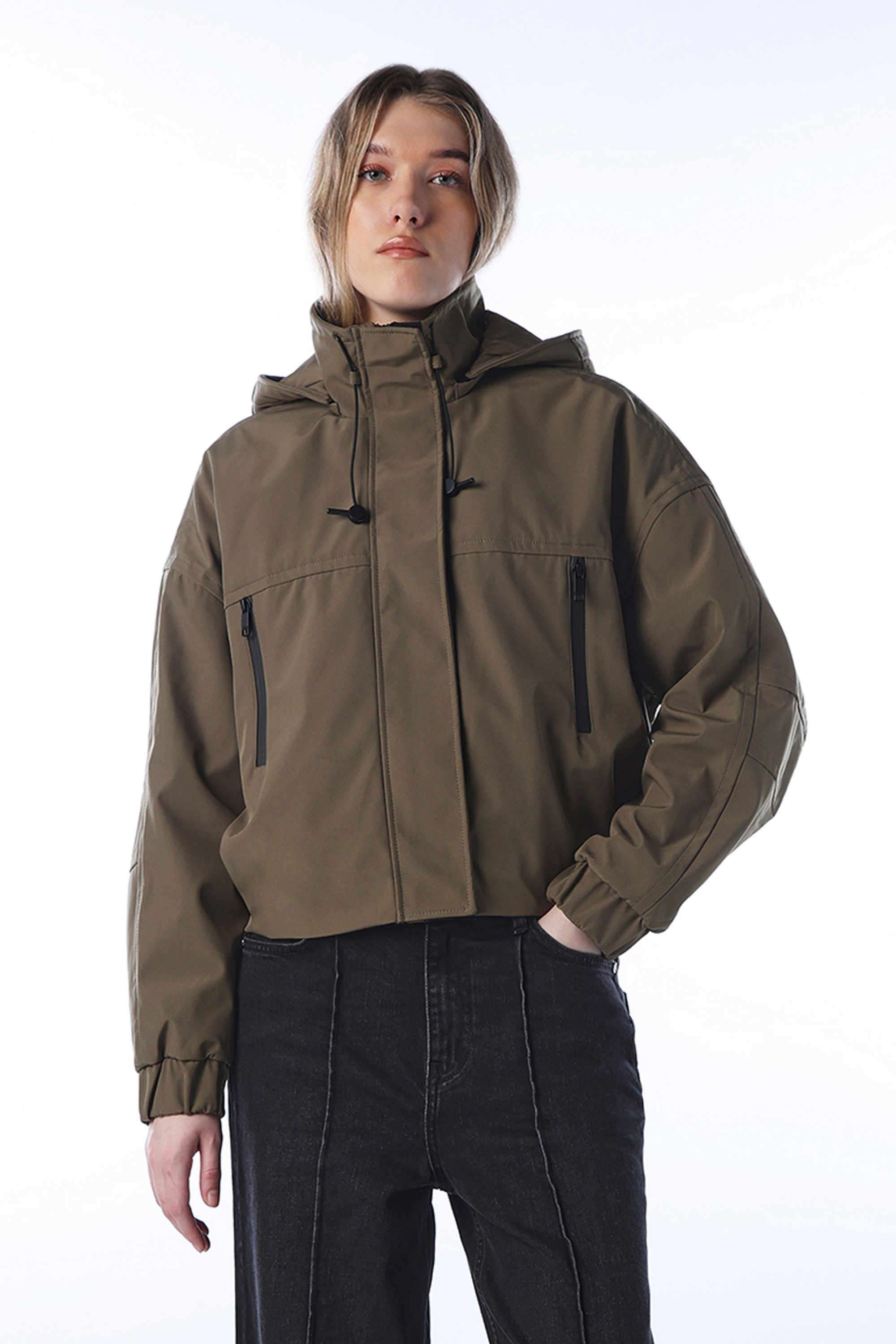 Solid-Hooded-Polyester-Women-s-Winter-Wear-Jacket