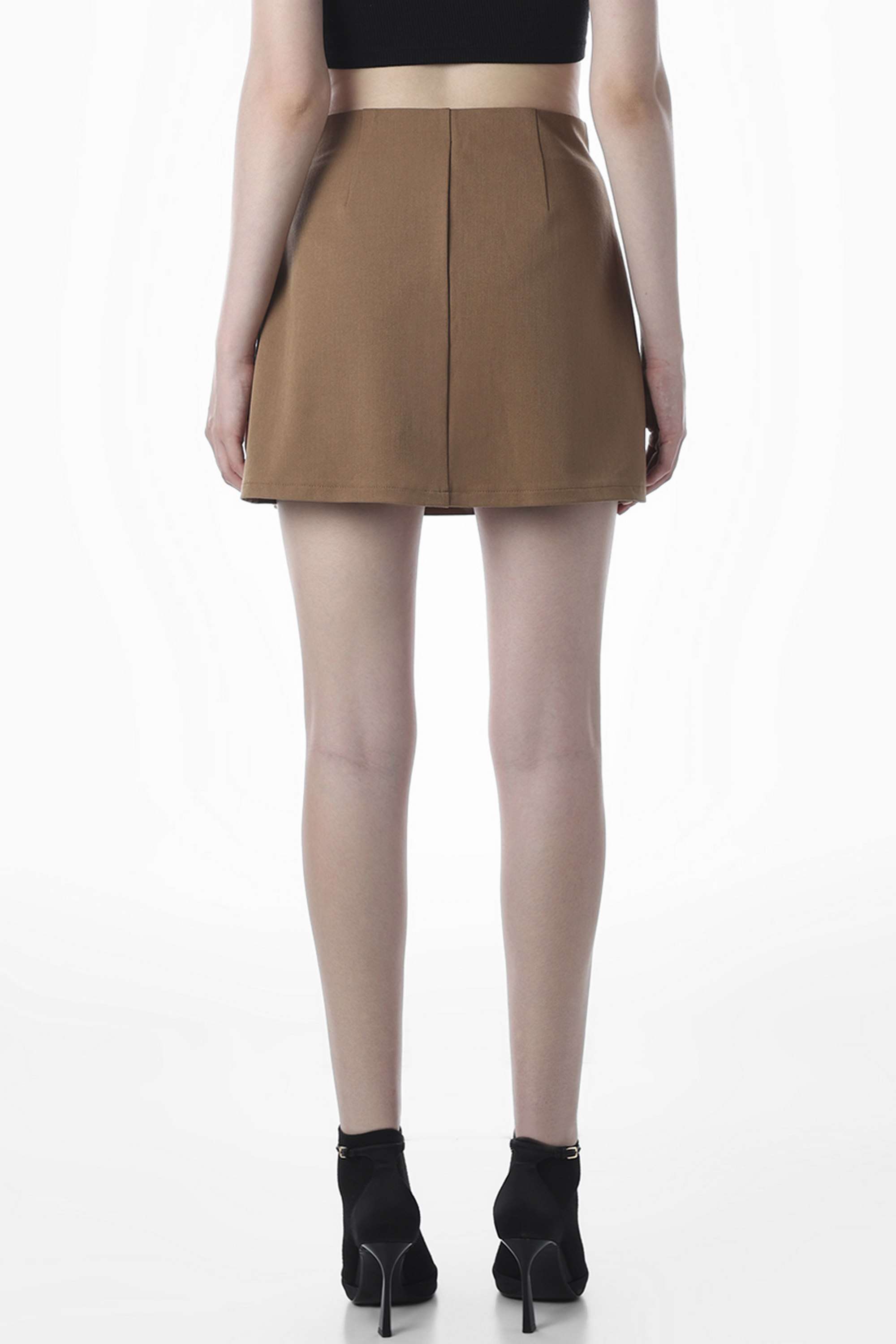 Regular-Fit-Mini-Polyester-Women-Casual-Wear-Skirts