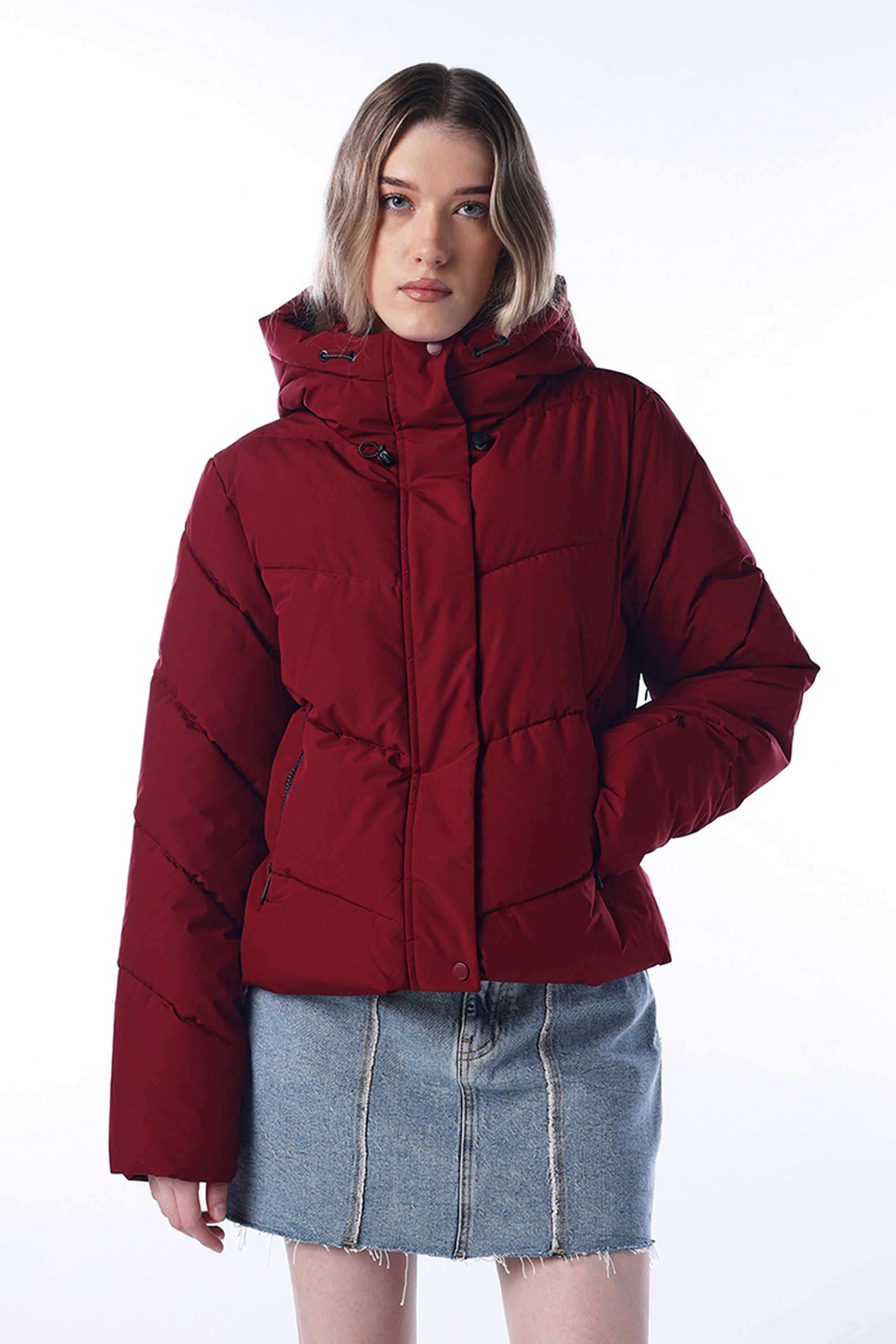 Solid-Hooded-Polyester-Women-s-Winter-Wear-Jacket