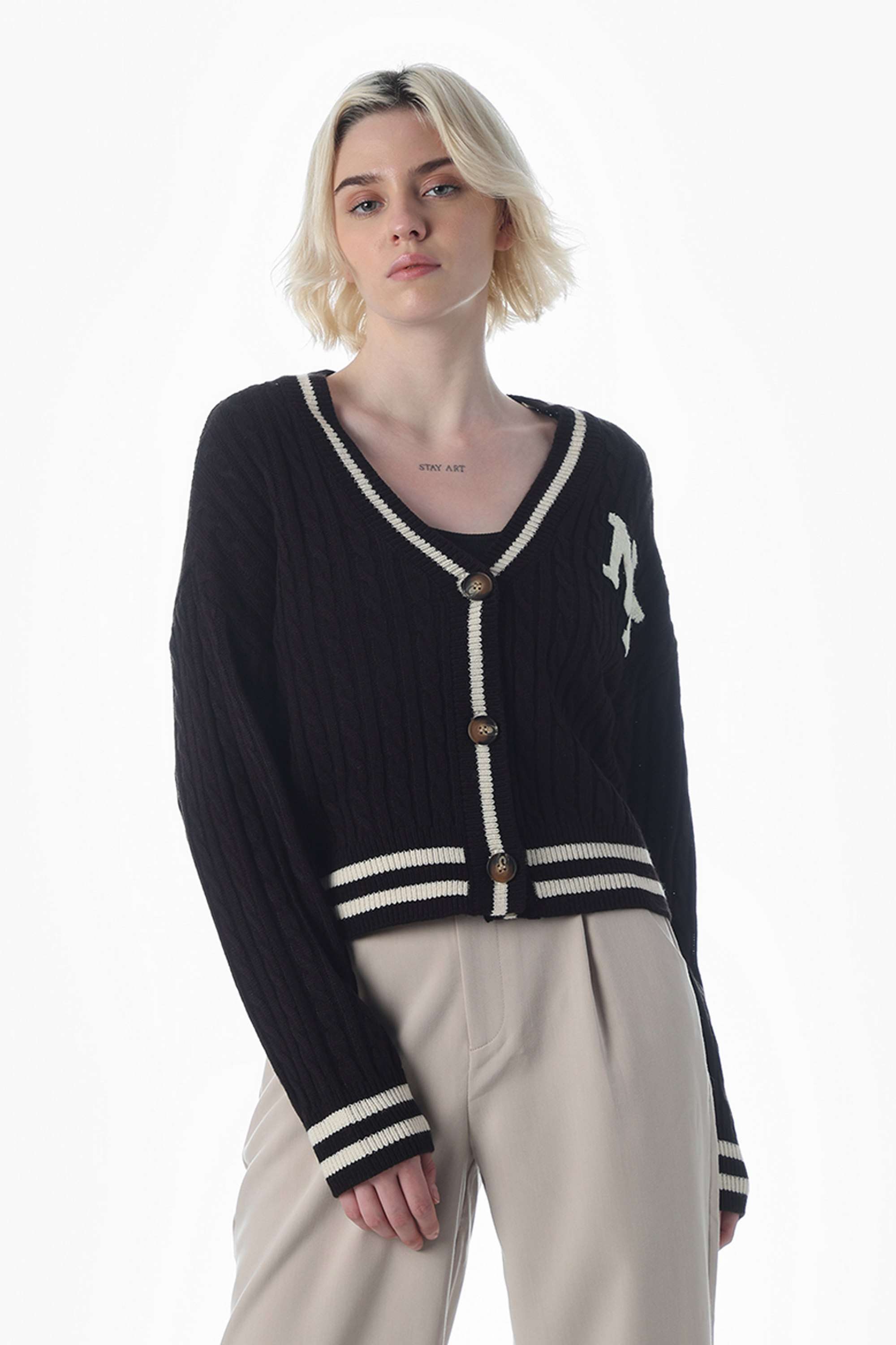 Solid-Scoop-Neck-Acrylic-Women-Casual-Wear-Cardigan
