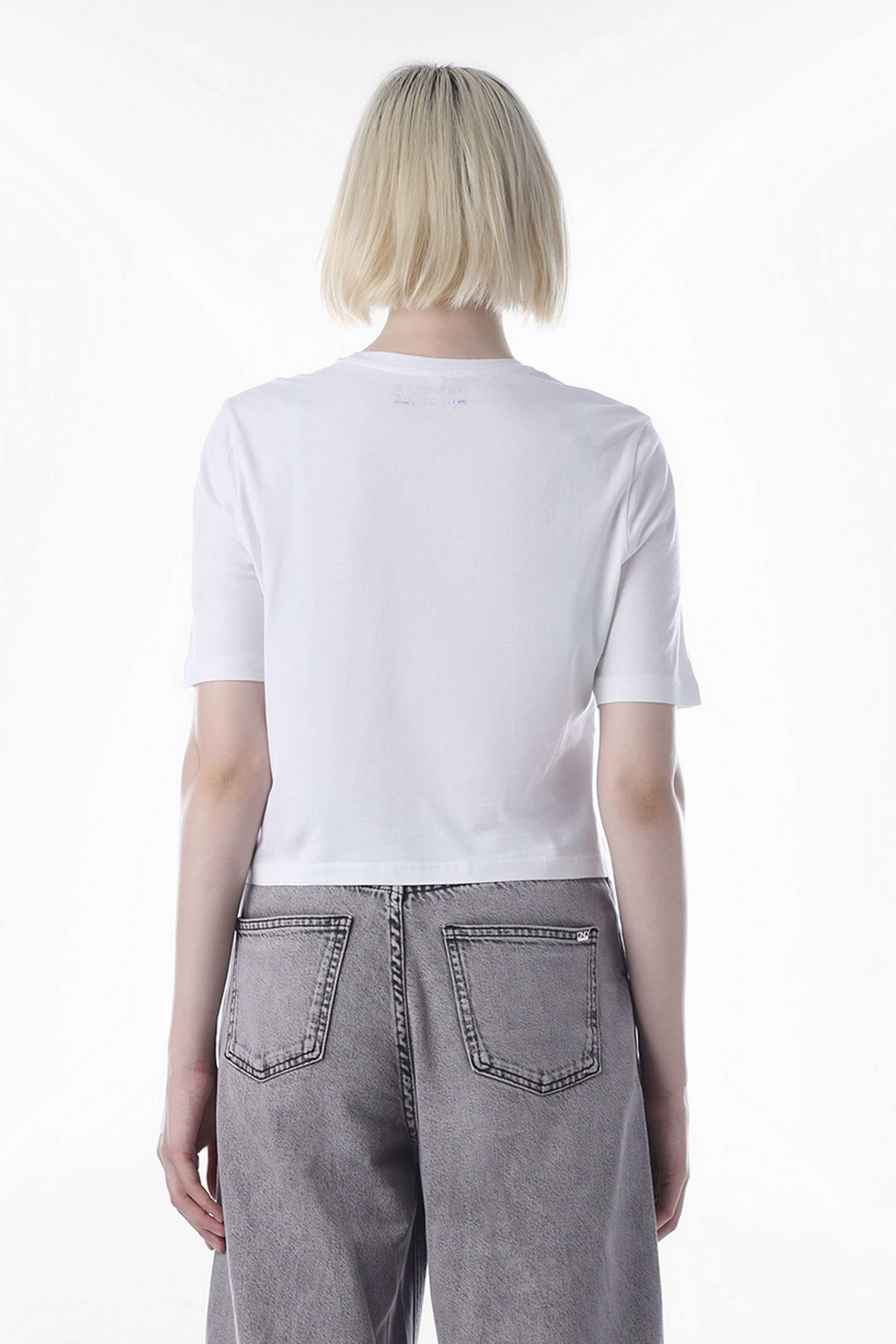 Solid-Cotton-Round-Neck-Women-s-T-Shirt