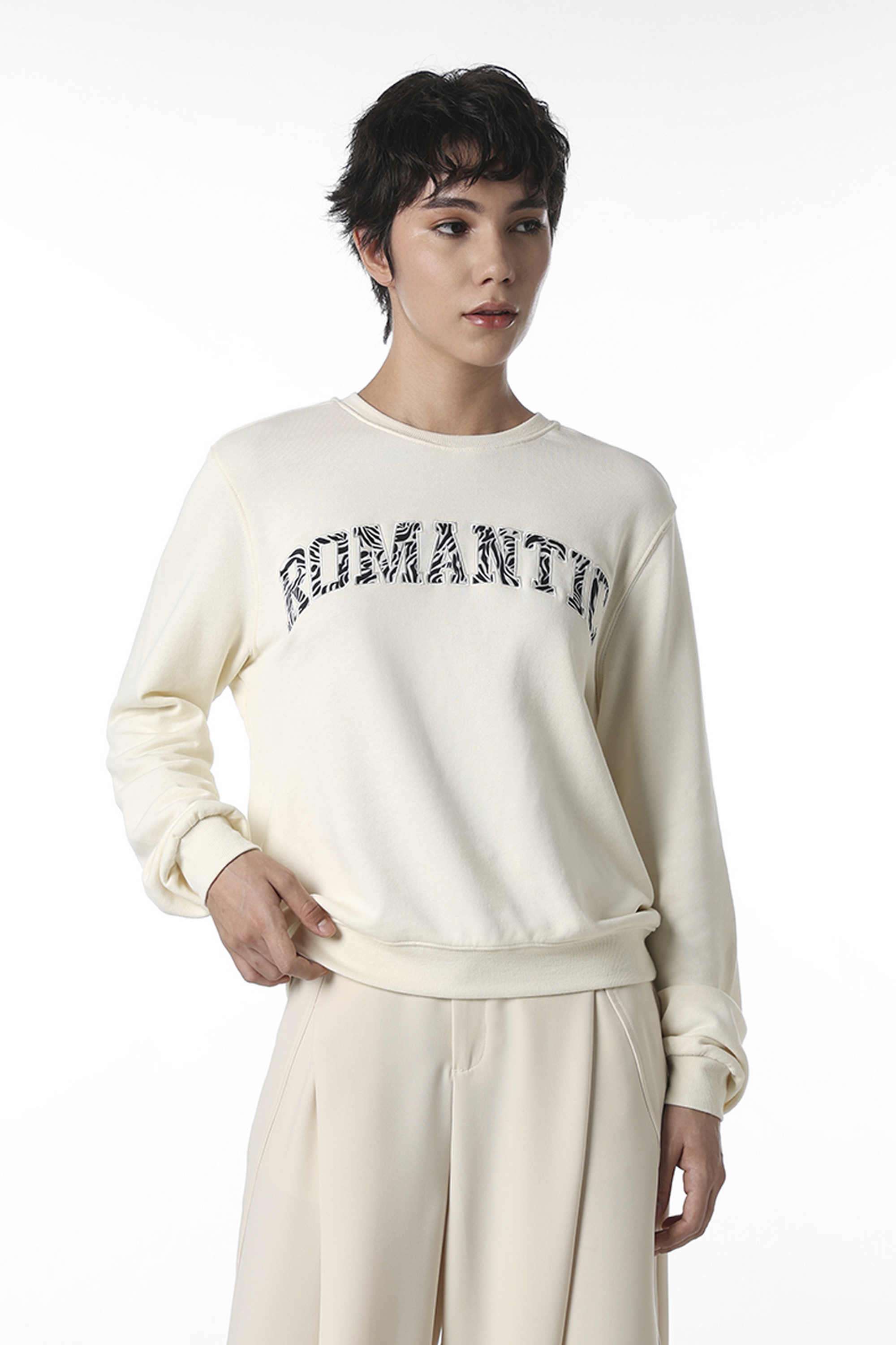 Typographic-Round-Neck-Cotton-Women-s-Casual-Wear-Sweatshirt