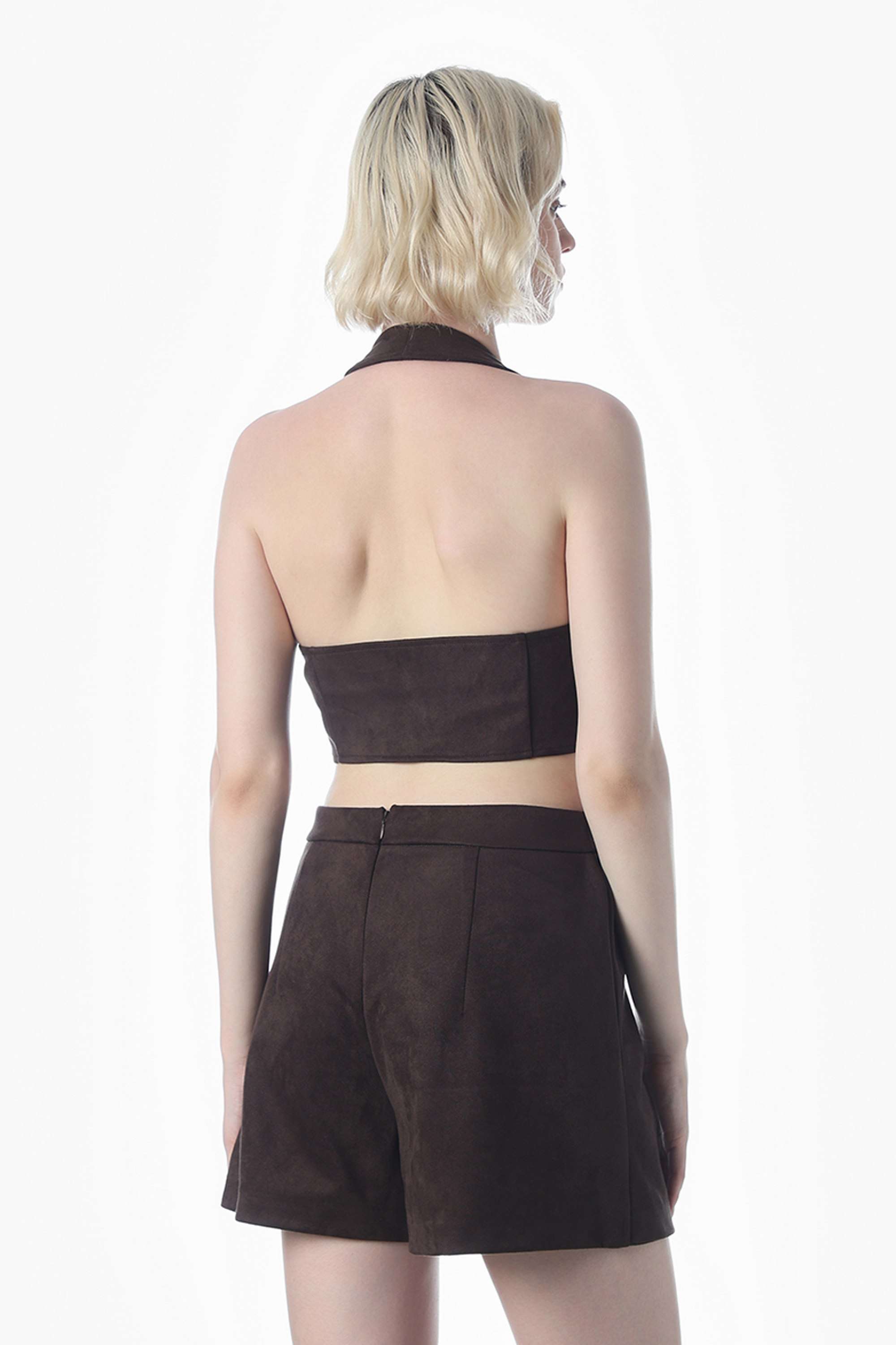 Solid-Scoop-Neck-Polyester-Women-Casual-Wear-Top