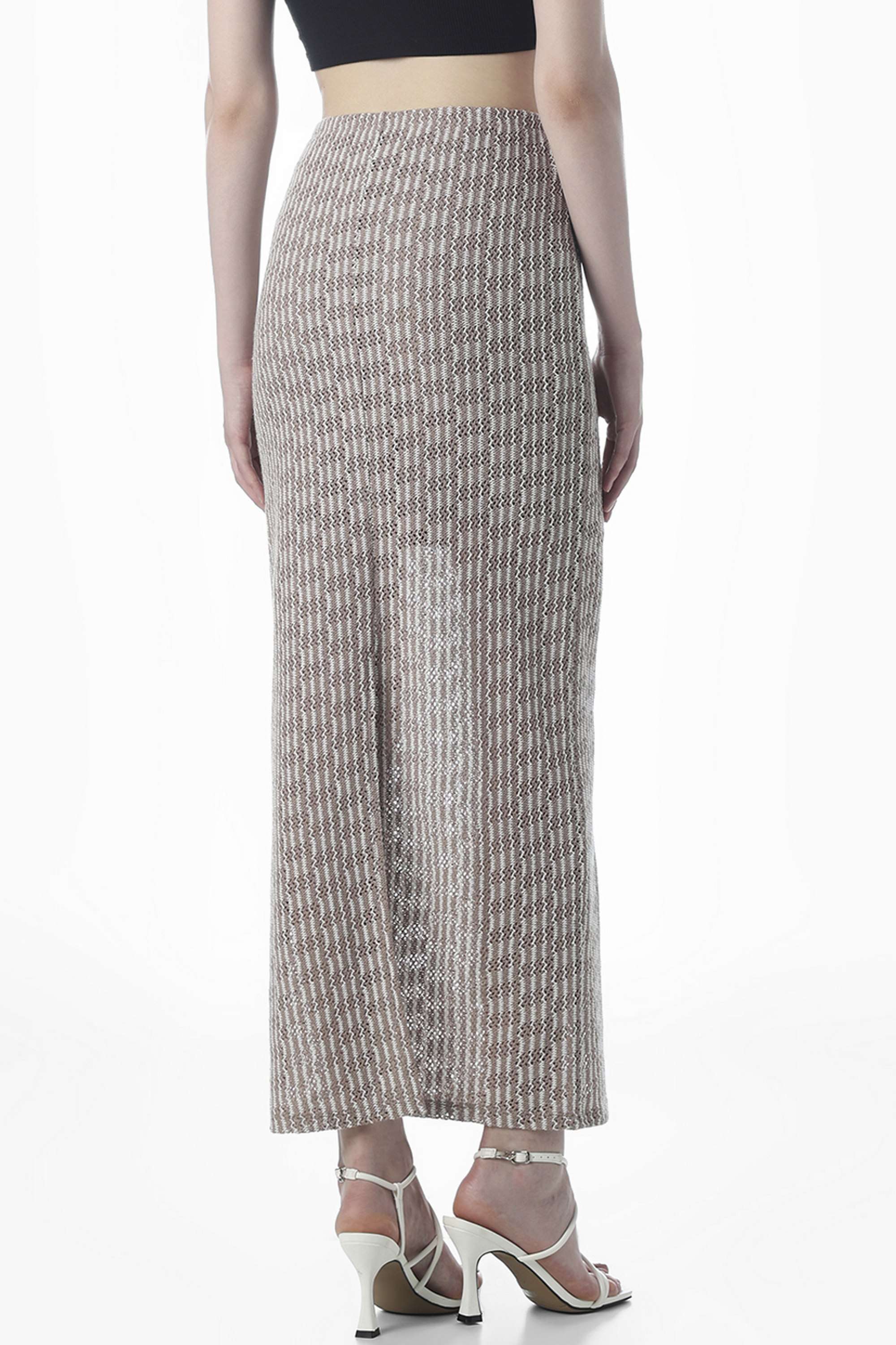 Regular-Fit-Full-Length-Polyester-Women-s-Casual-Wear-Skirt