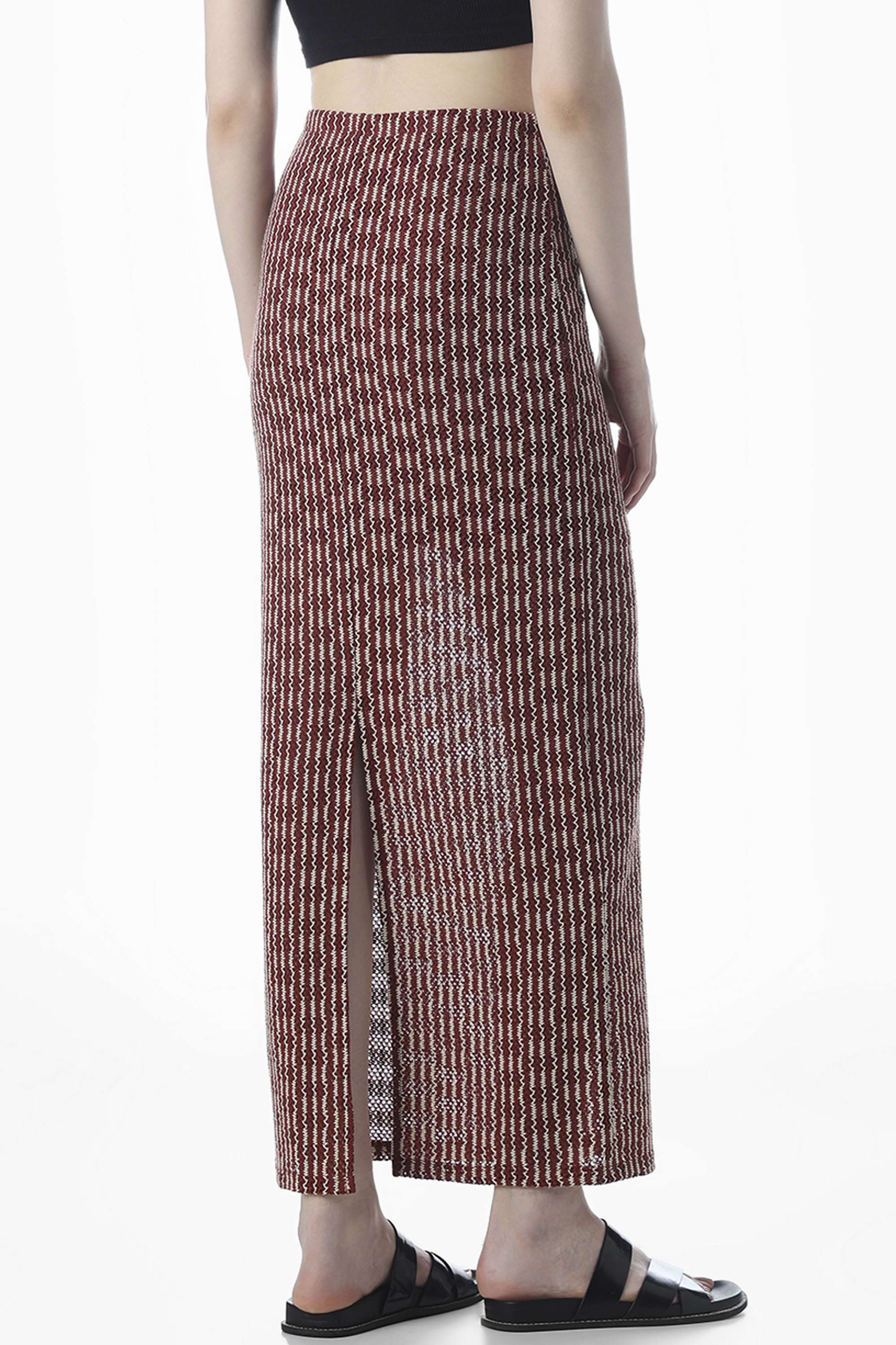 Regular-Fit-Full-Length-Polyester-Women-s-Casual-Wear-Skirt