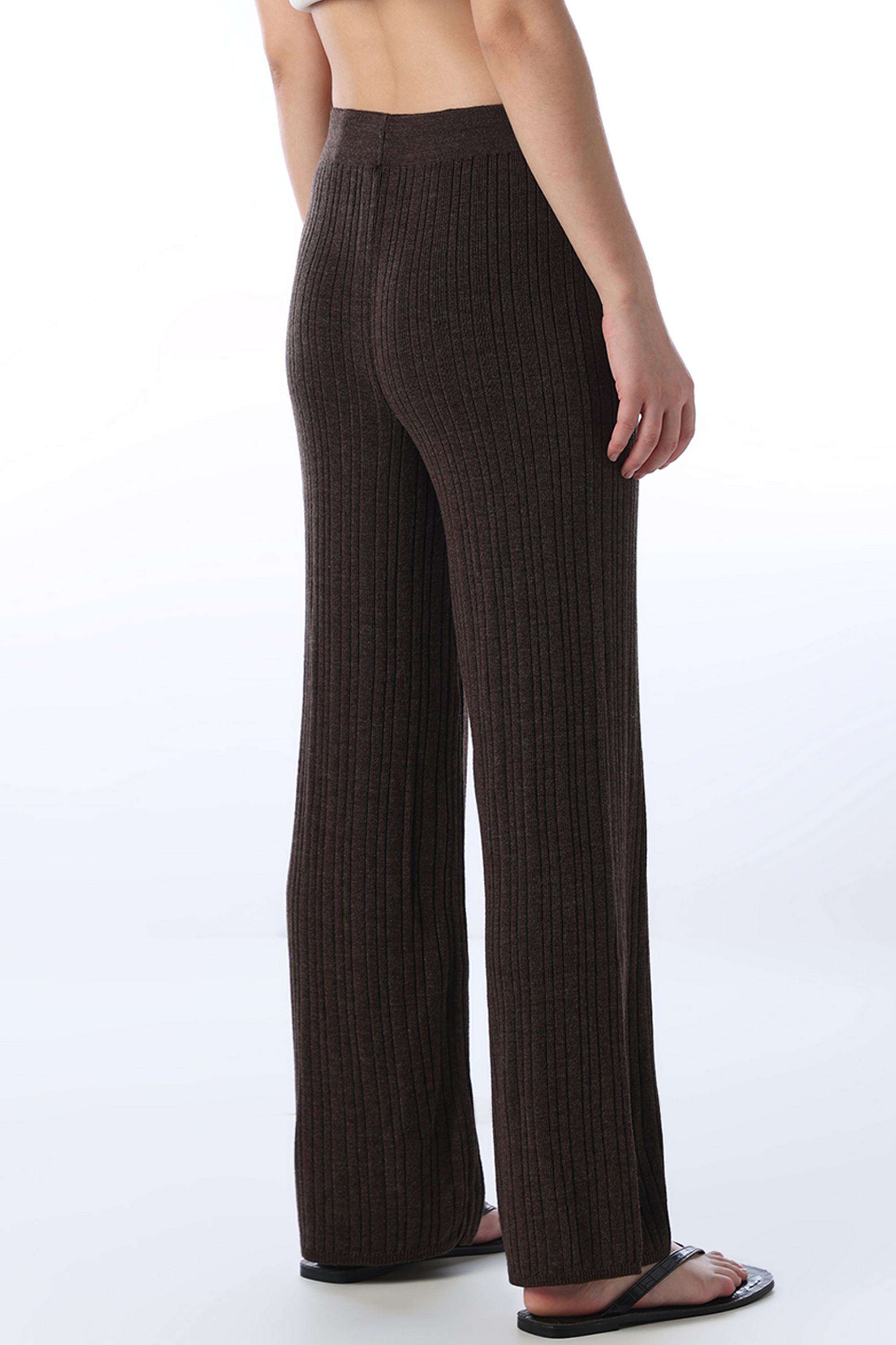 Stripes-Regular-Fit-Acrylic-Women-s-Casual-Wear-Pants