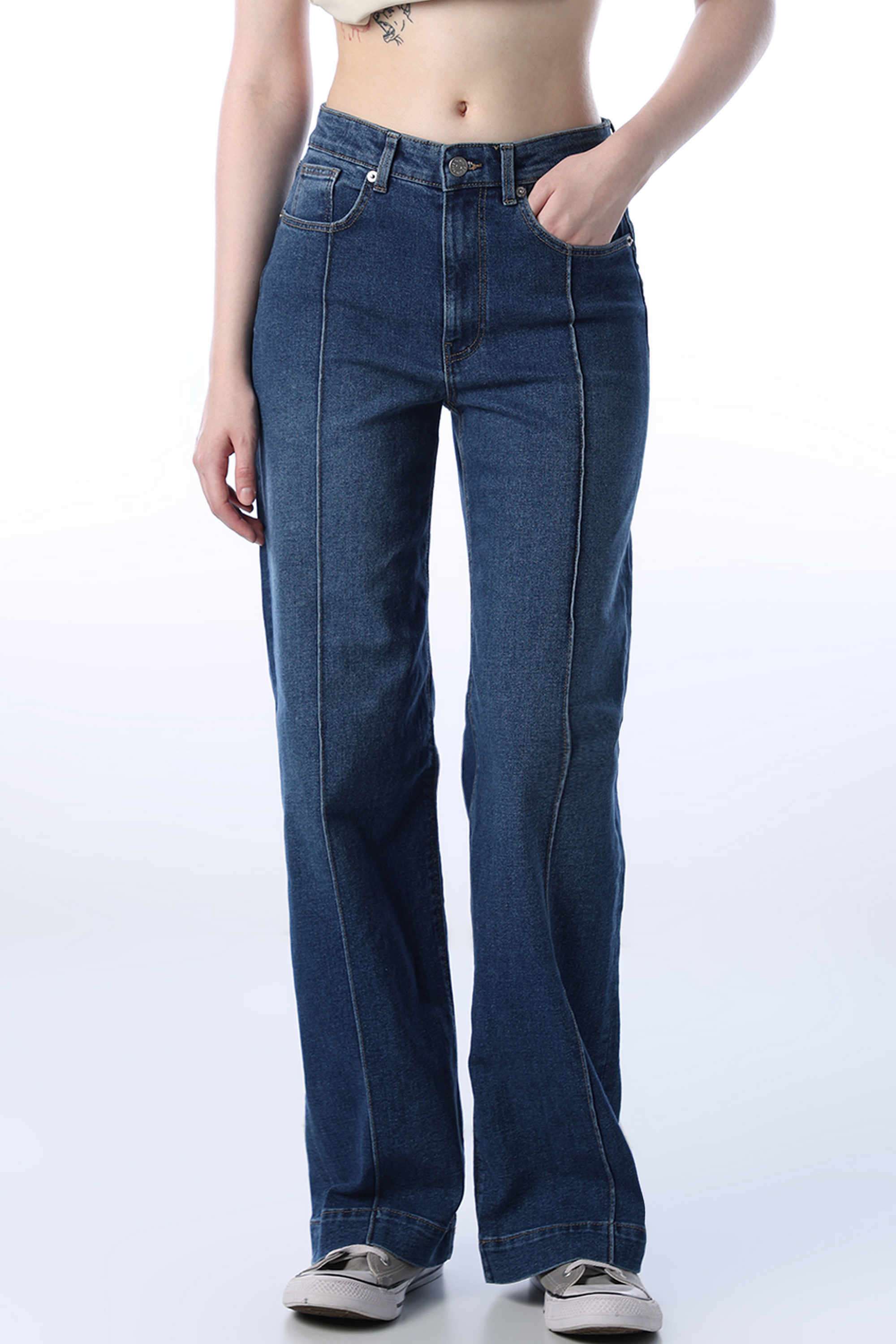Solid-Cotton-Women-s-Casual-Wear-Jeans